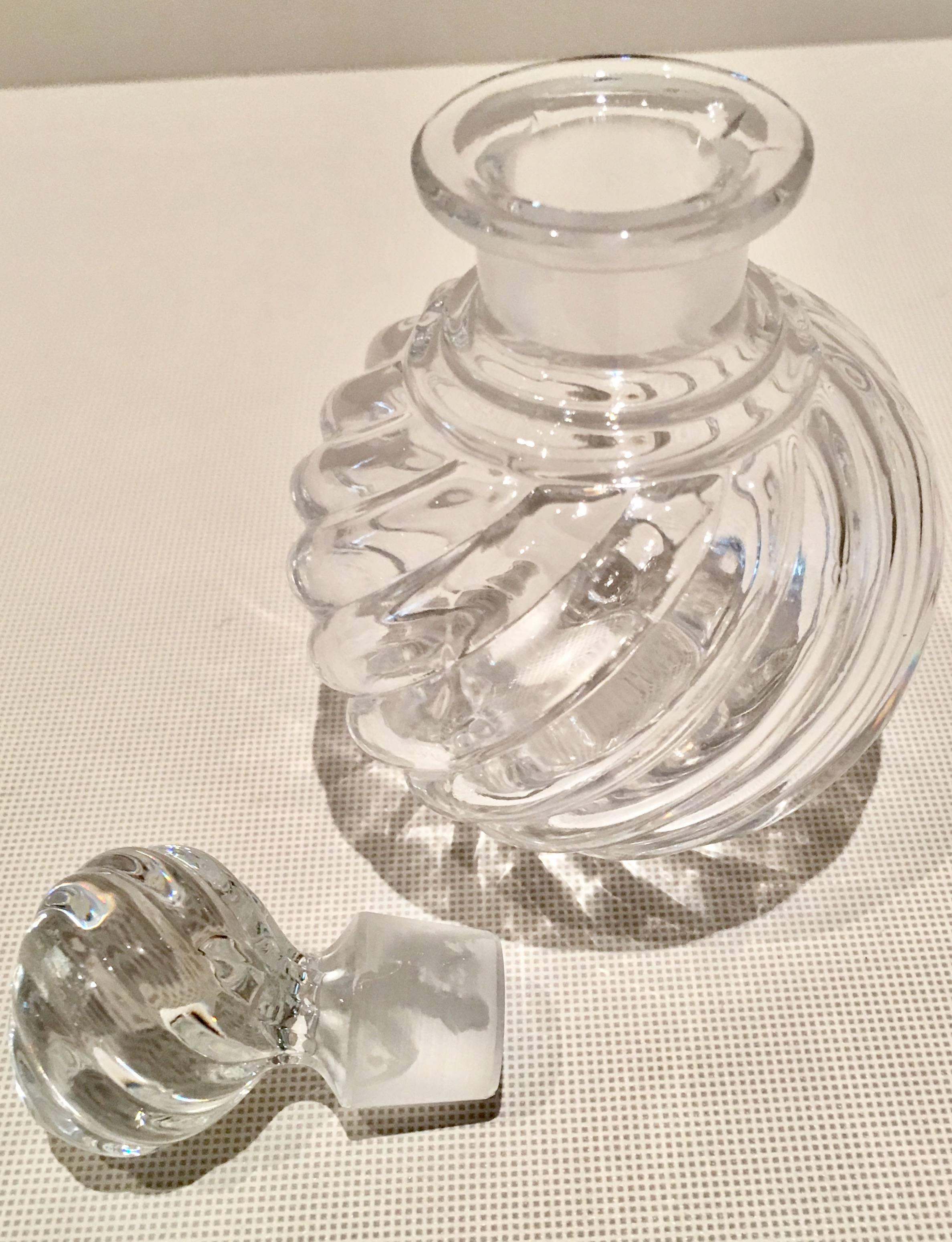 Baccarat France Crystal Clear Perfume Bottle In Excellent Condition In West Palm Beach, FL