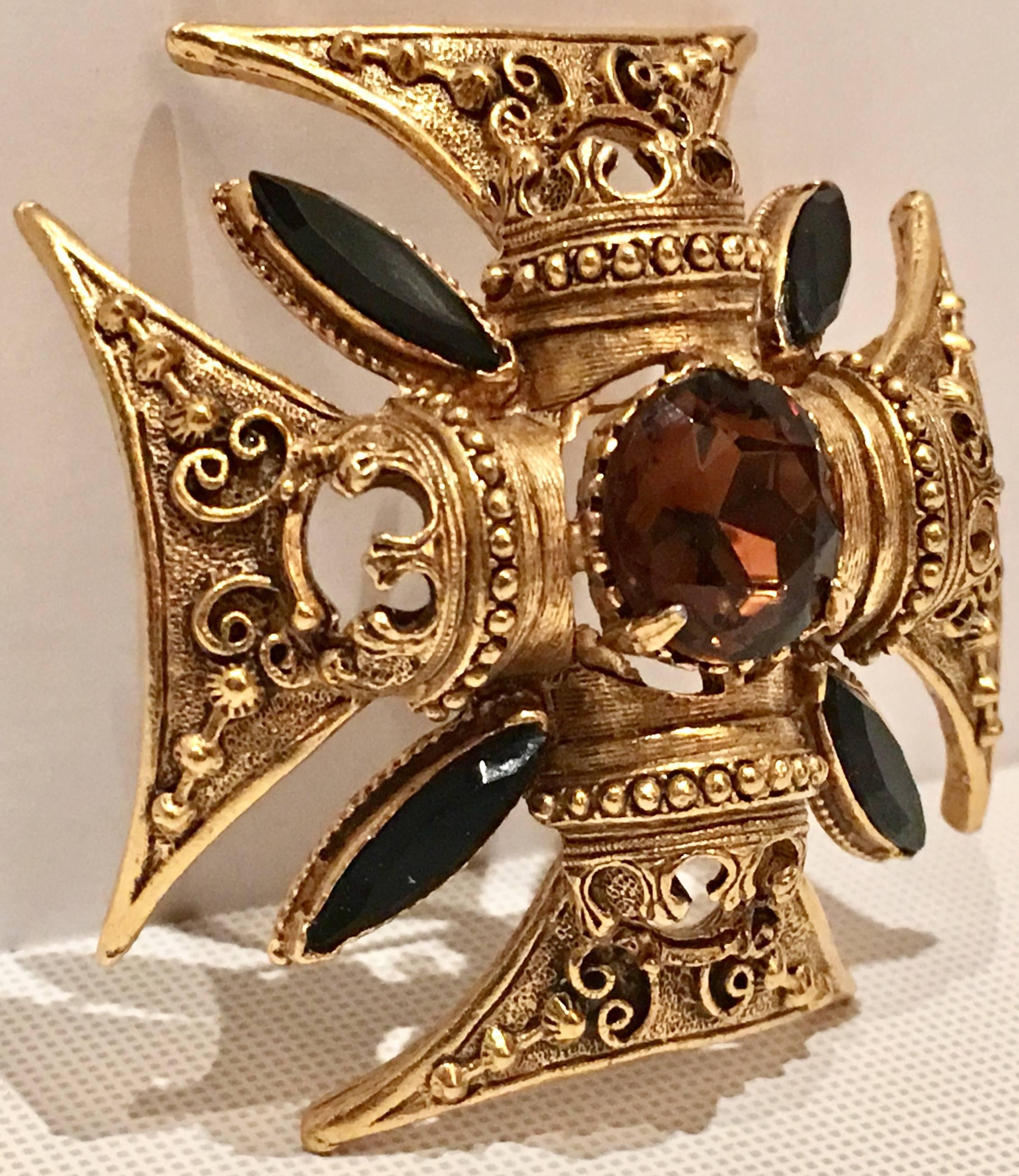 vintage maltese cross brooch