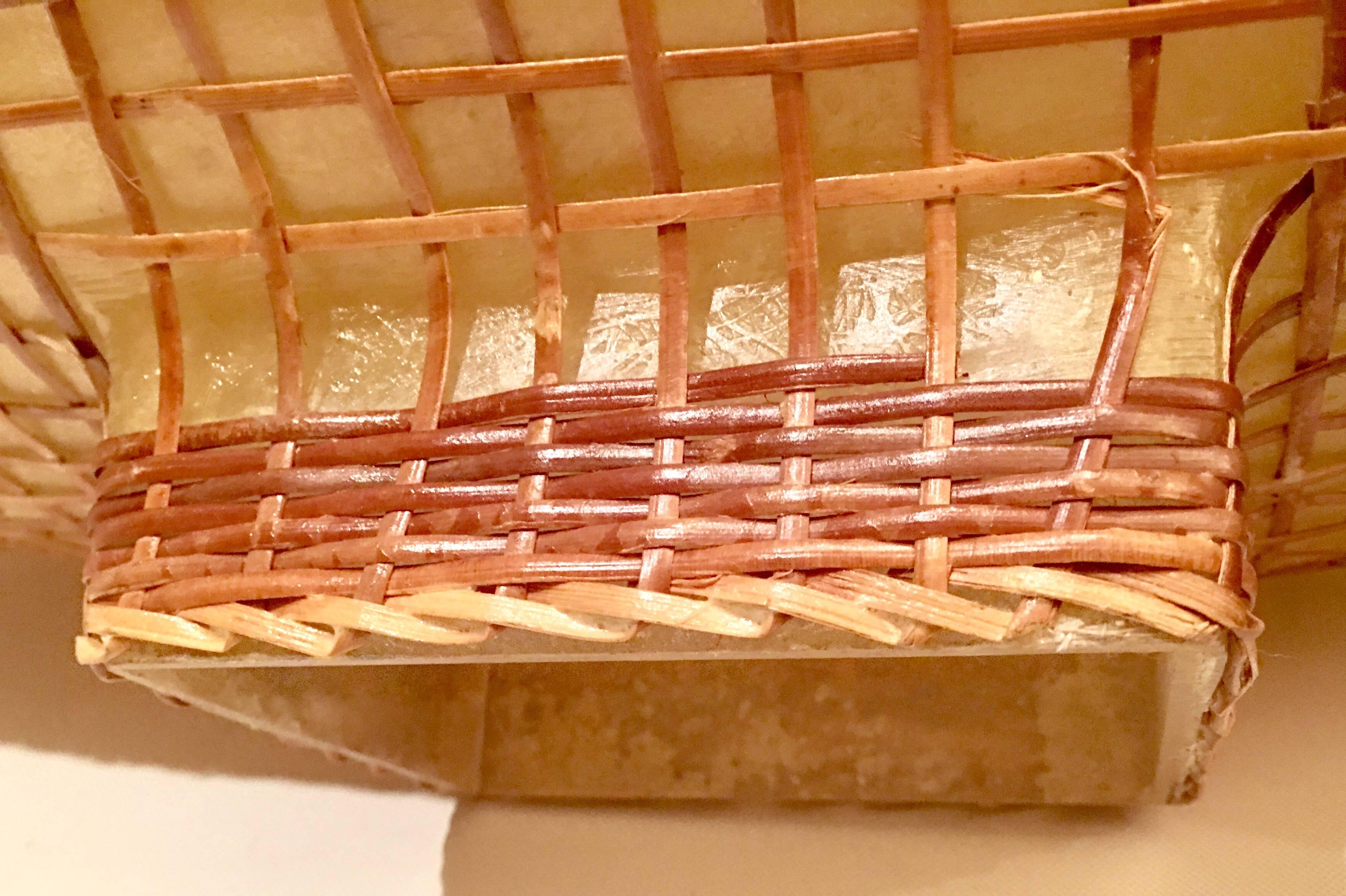 Mid-Century Japanese Rattan and Fiberglass 