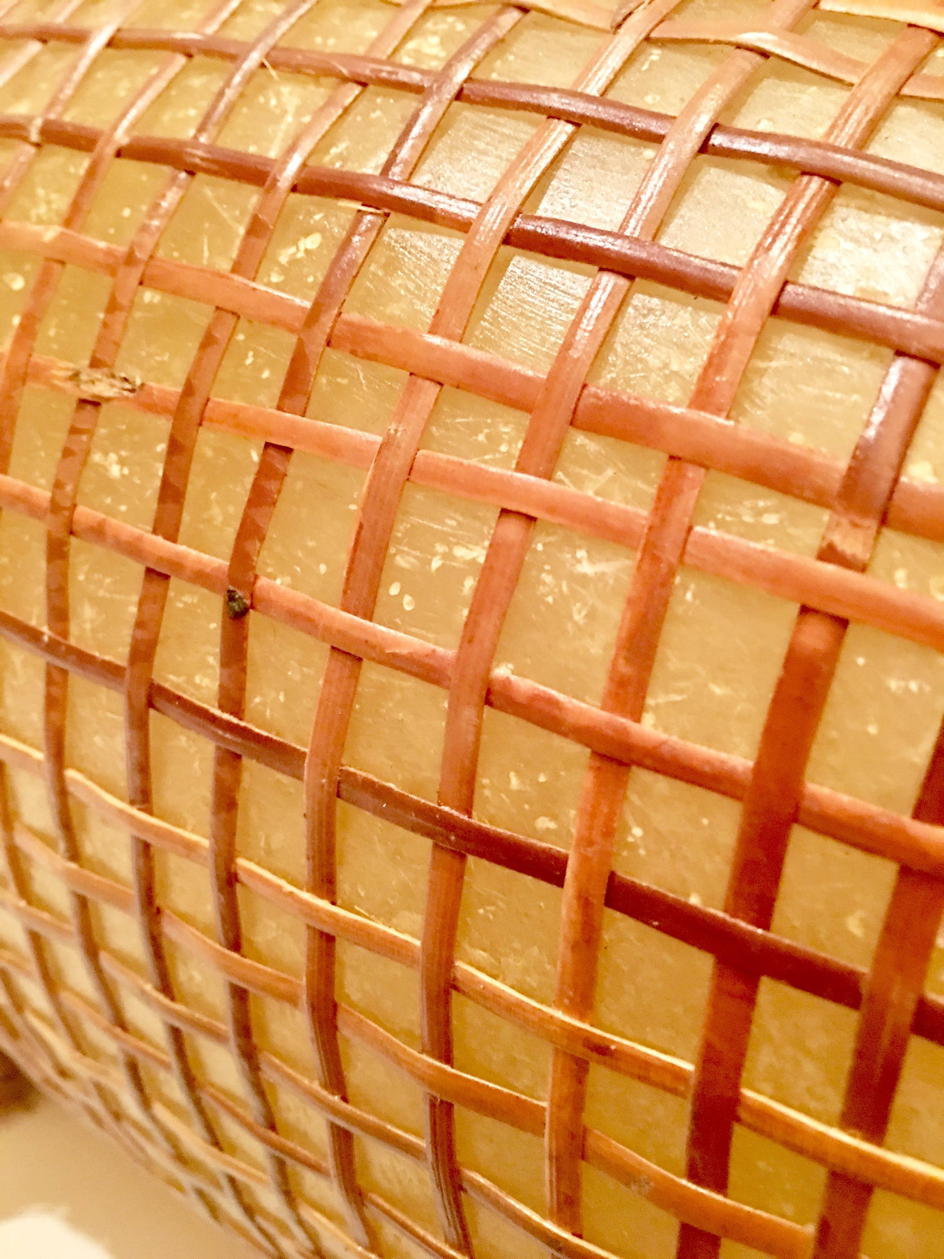 Mid-Century Japanese Rattan and Fiberglass 