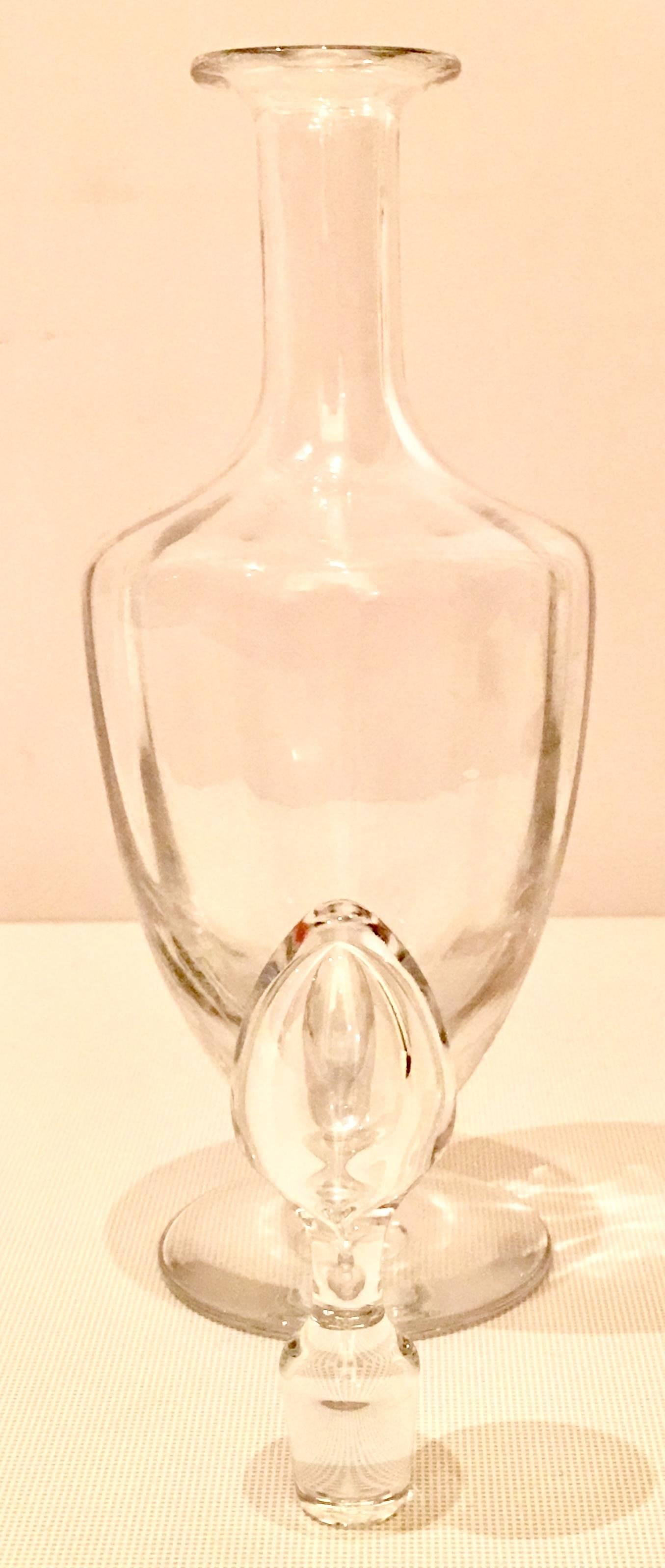 Classic vintage baccarat crystal decanter and stopper signed on the underside, baccarat made in France.