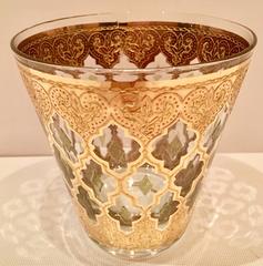 Mid-Century Culver Valencia 22-Karat Gold Drinks Set of Ten Pieces