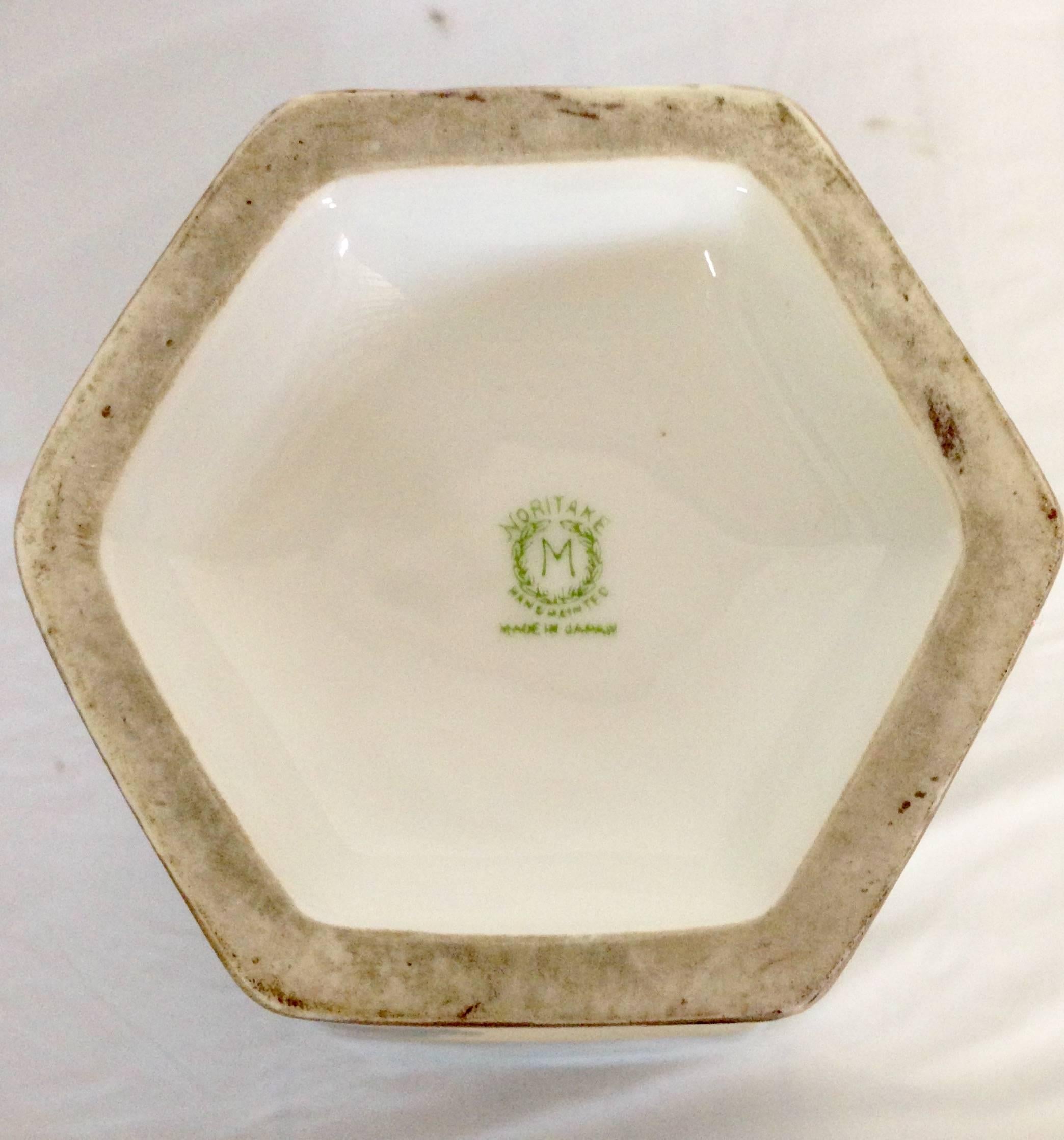 Hand-Painted Antique Art Deco Noritake Morimura Vase, Signed