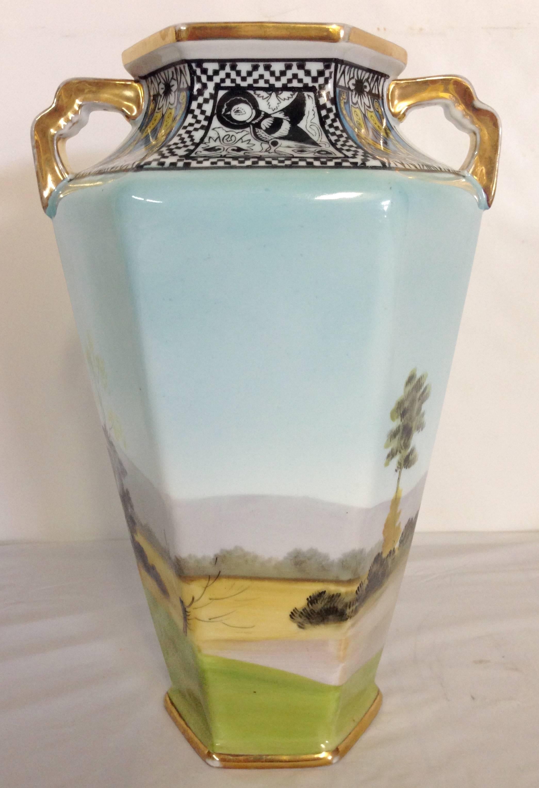 noritake vases art deco 1930s