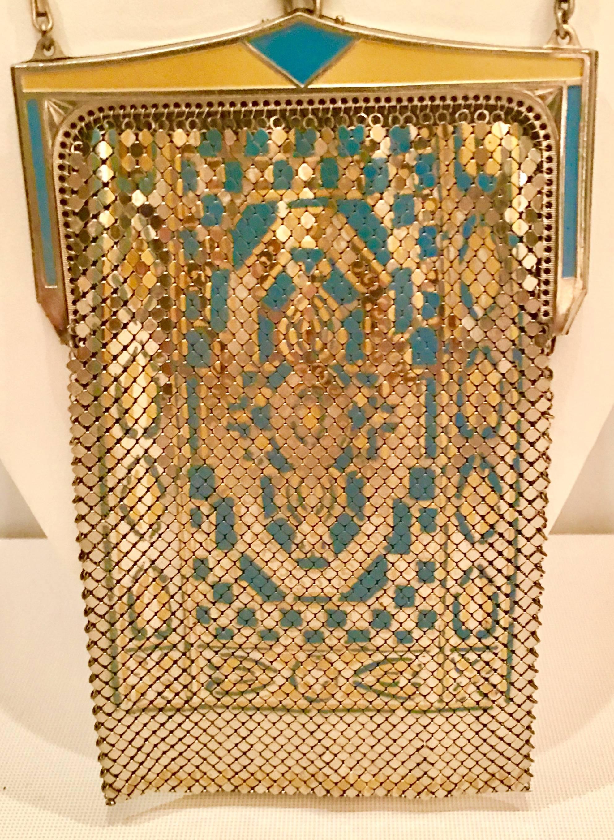 20th Century Art Deco Whiting & Davis Persian Carpet Flapper Bag