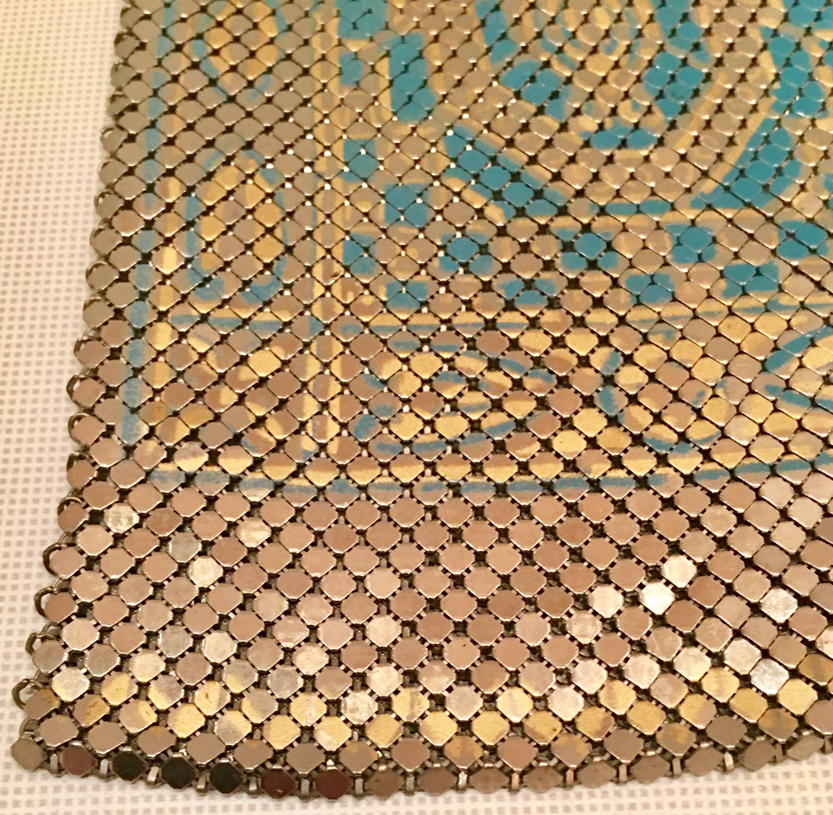 Metal Art Deco Whiting & Davis Persian Carpet Flapper Bag