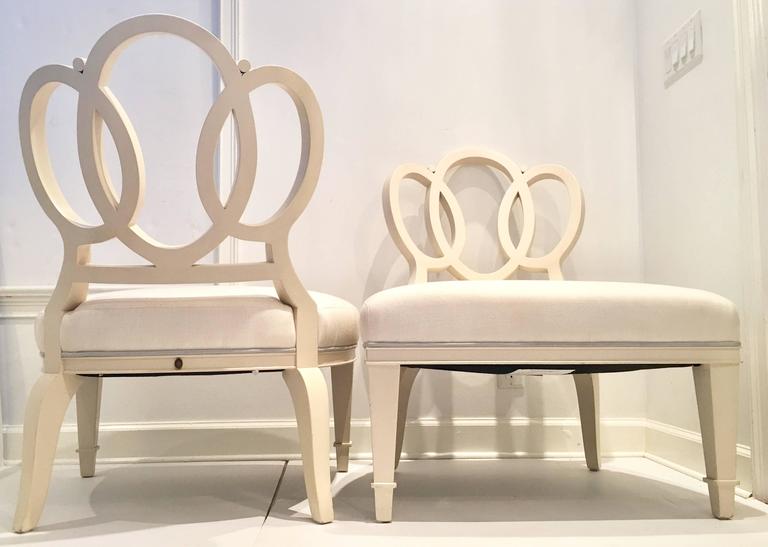 Barbara barry for henredon bracelet chair pair of two at 1stdibs Barbara barry dining room set