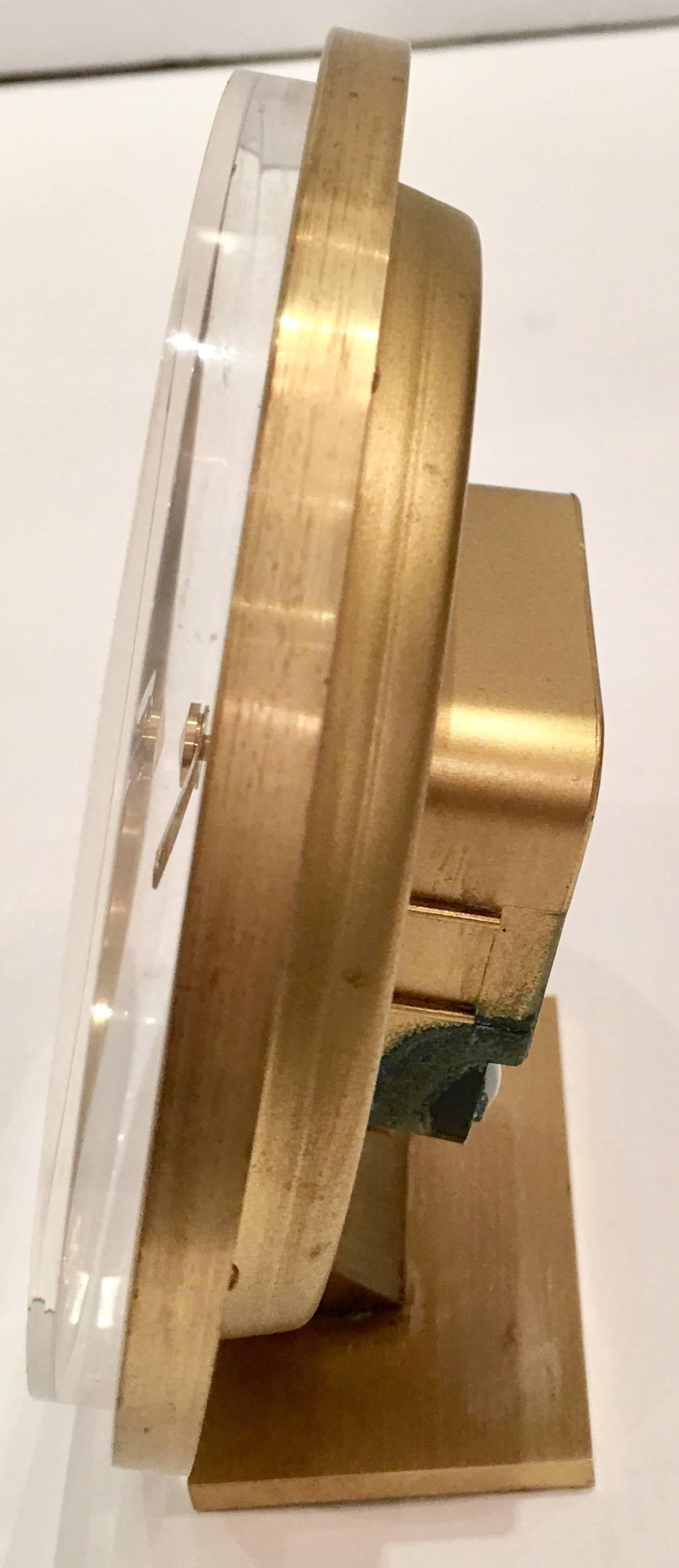 Brass Alfred Dunhill  Art Deco World Clock by Kienzle, Germany
