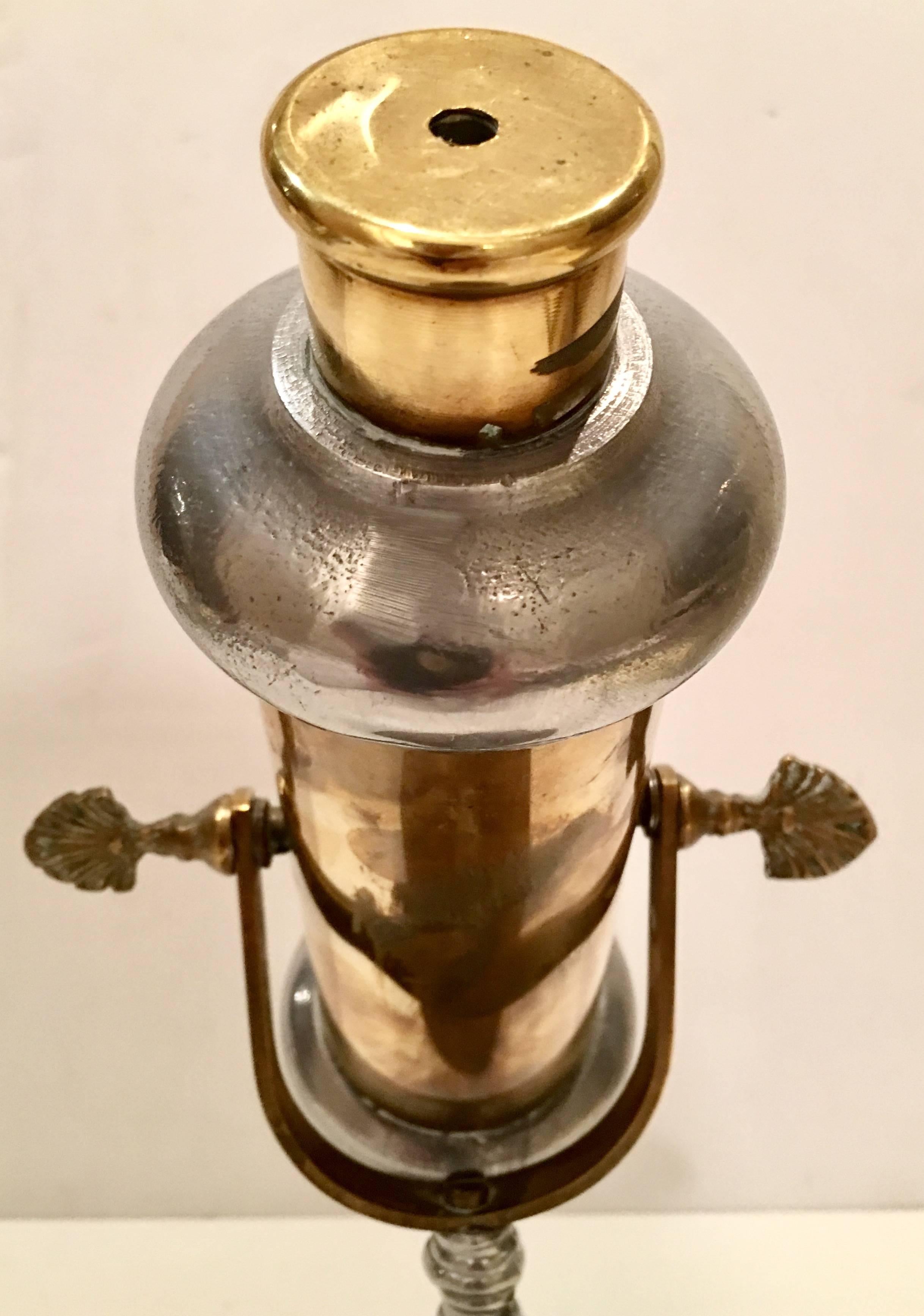 Mid-Century Italian Brass Articulating Kaleidoscope In Excellent Condition In West Palm Beach, FL
