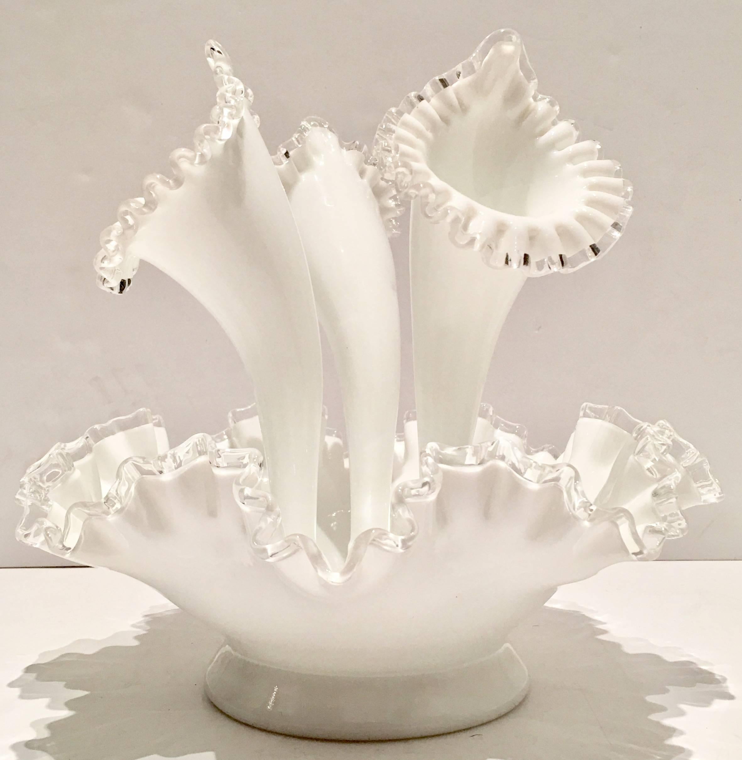 fenton silver crest epergne