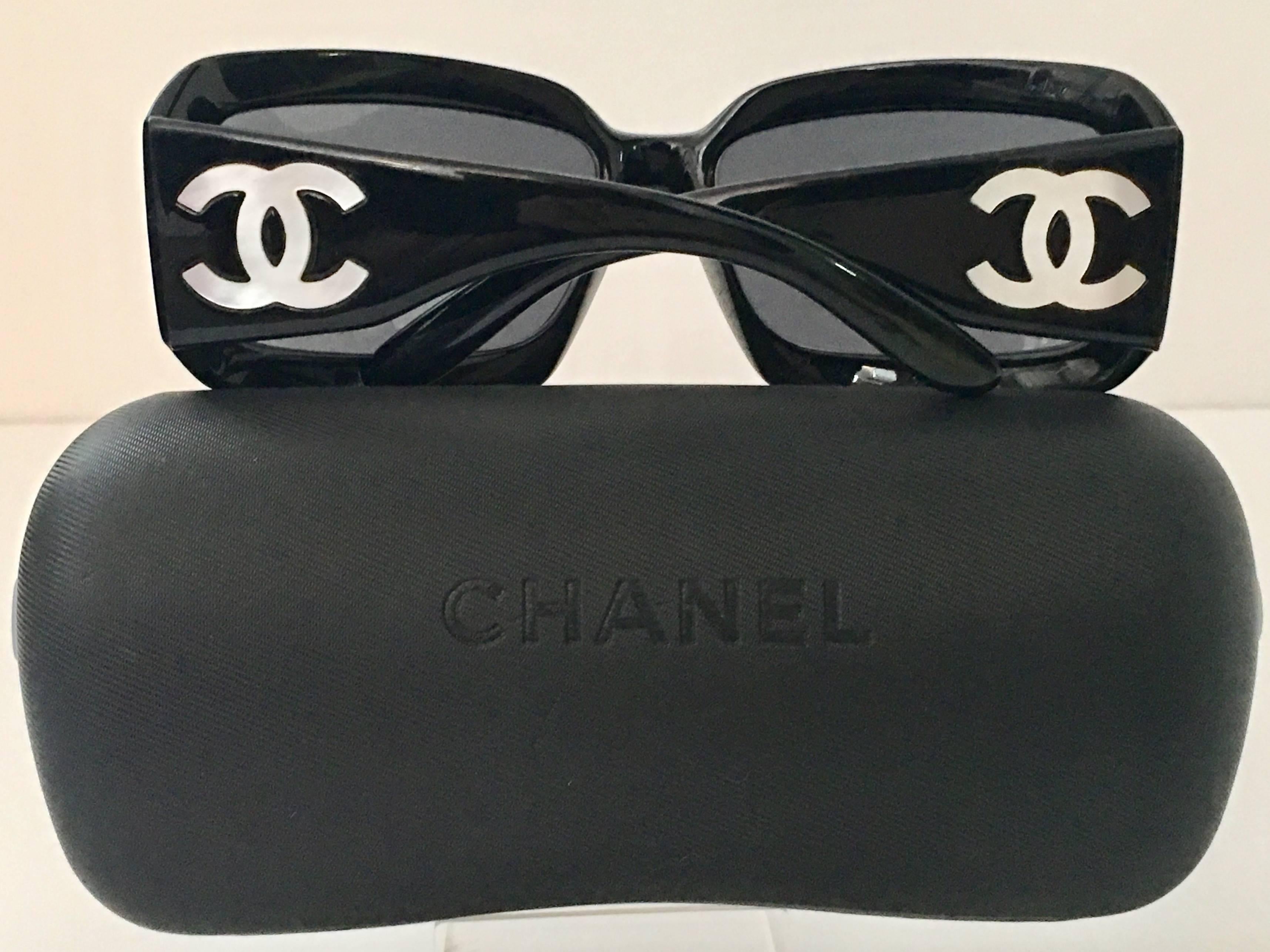 chanel mother of pearl sunglasses