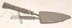 Christofle Silver Tassle Handle Cake Server by Christian Lacroix