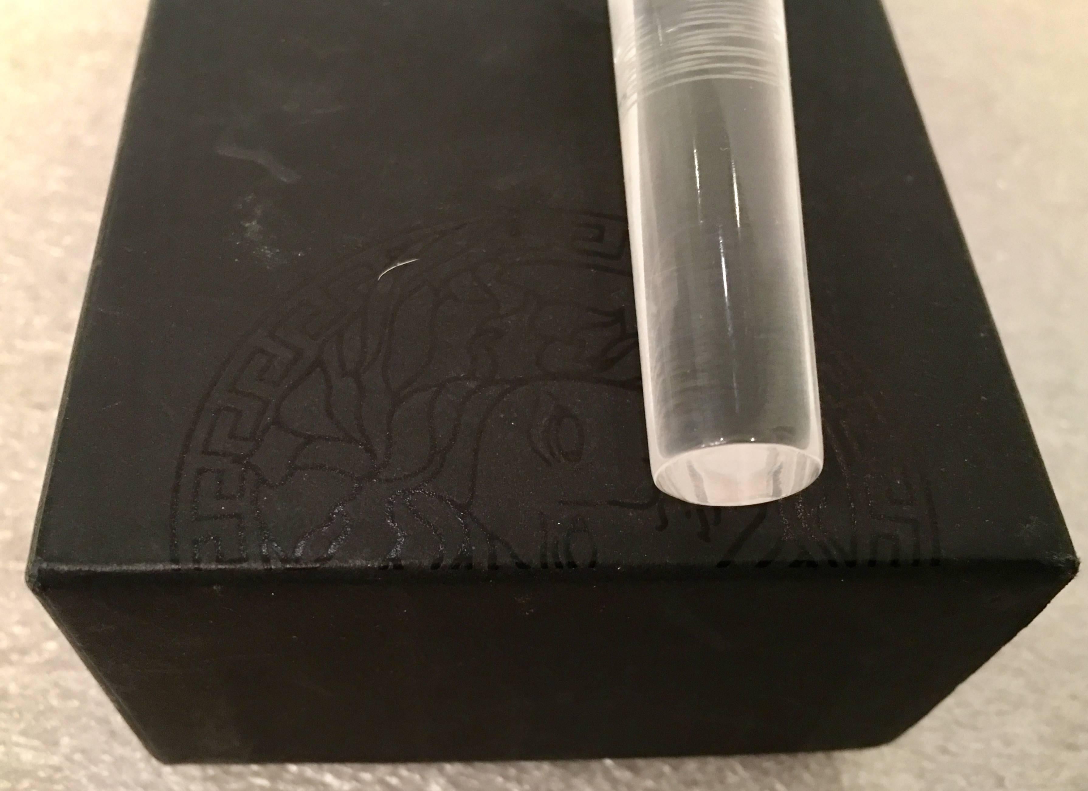 Versace Crystal Frosted Medusa Bottle Stopper by Rosenthal Germany In Excellent Condition In West Palm Beach, FL