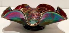 1970s Set of Three Fenton Art Glass Amethyst Bowls
