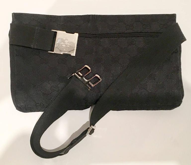 1980s Gucci "GG" Logo Fanny Pack Handbag at 1stDibs