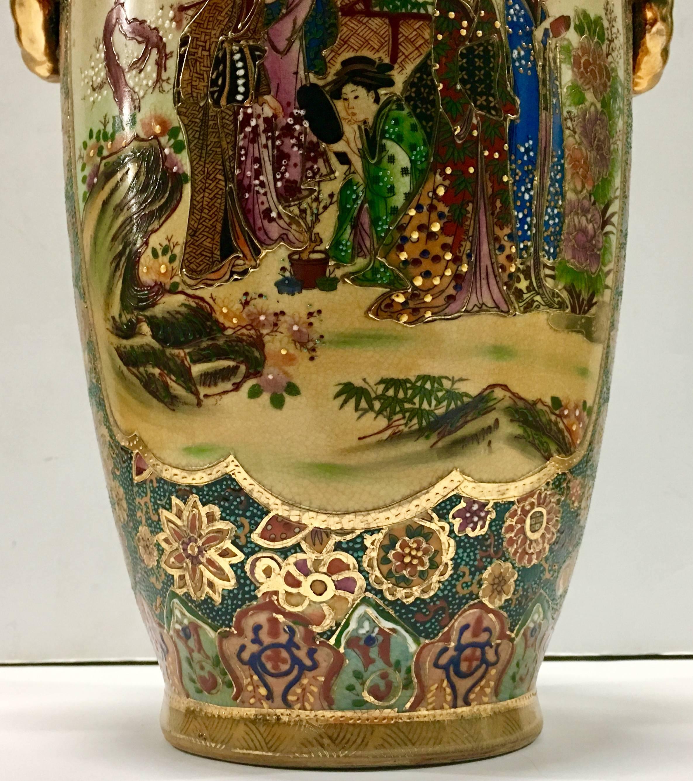 japanese moriage vase