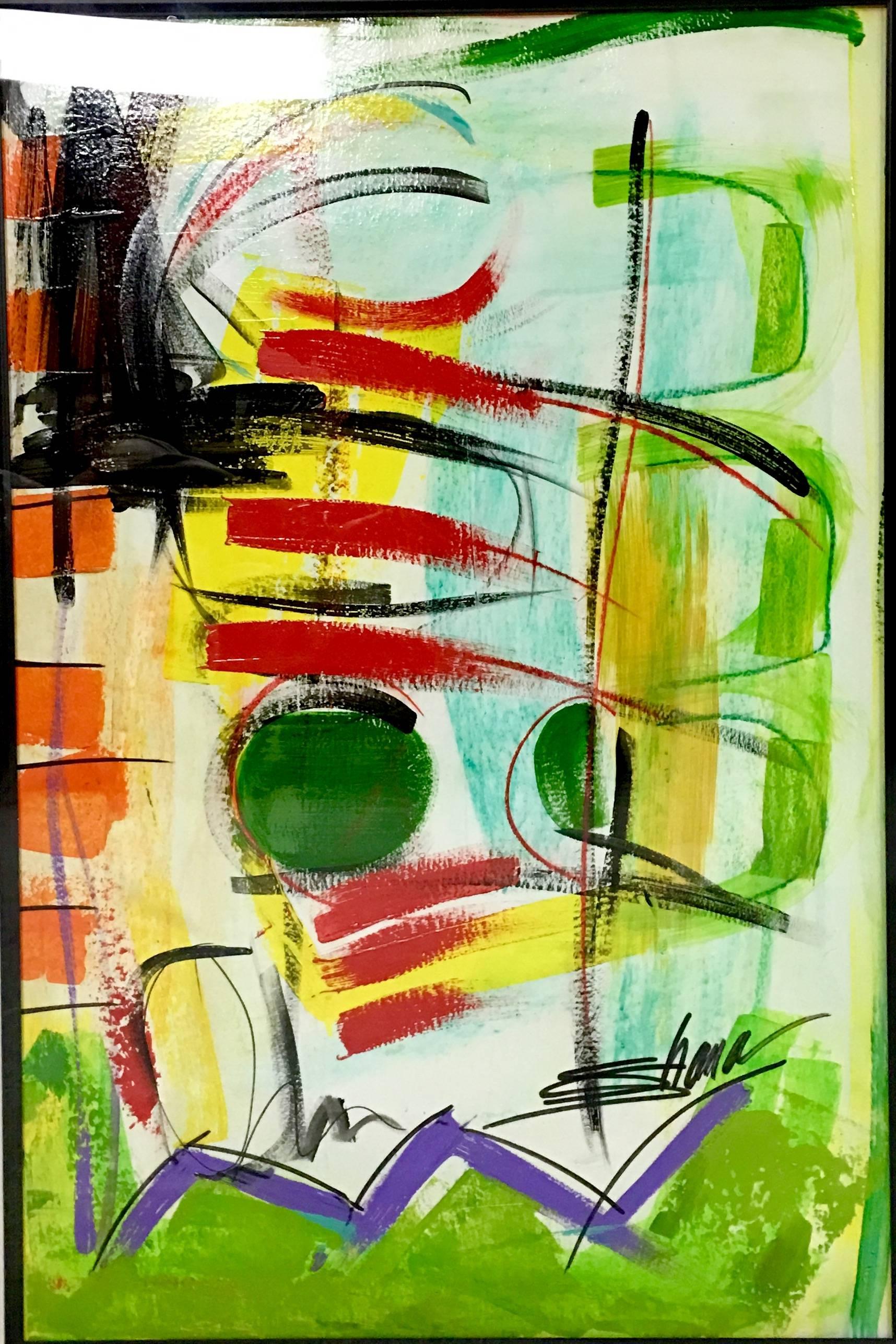 Modern 21st Century Original Abstract Oil Painting, 