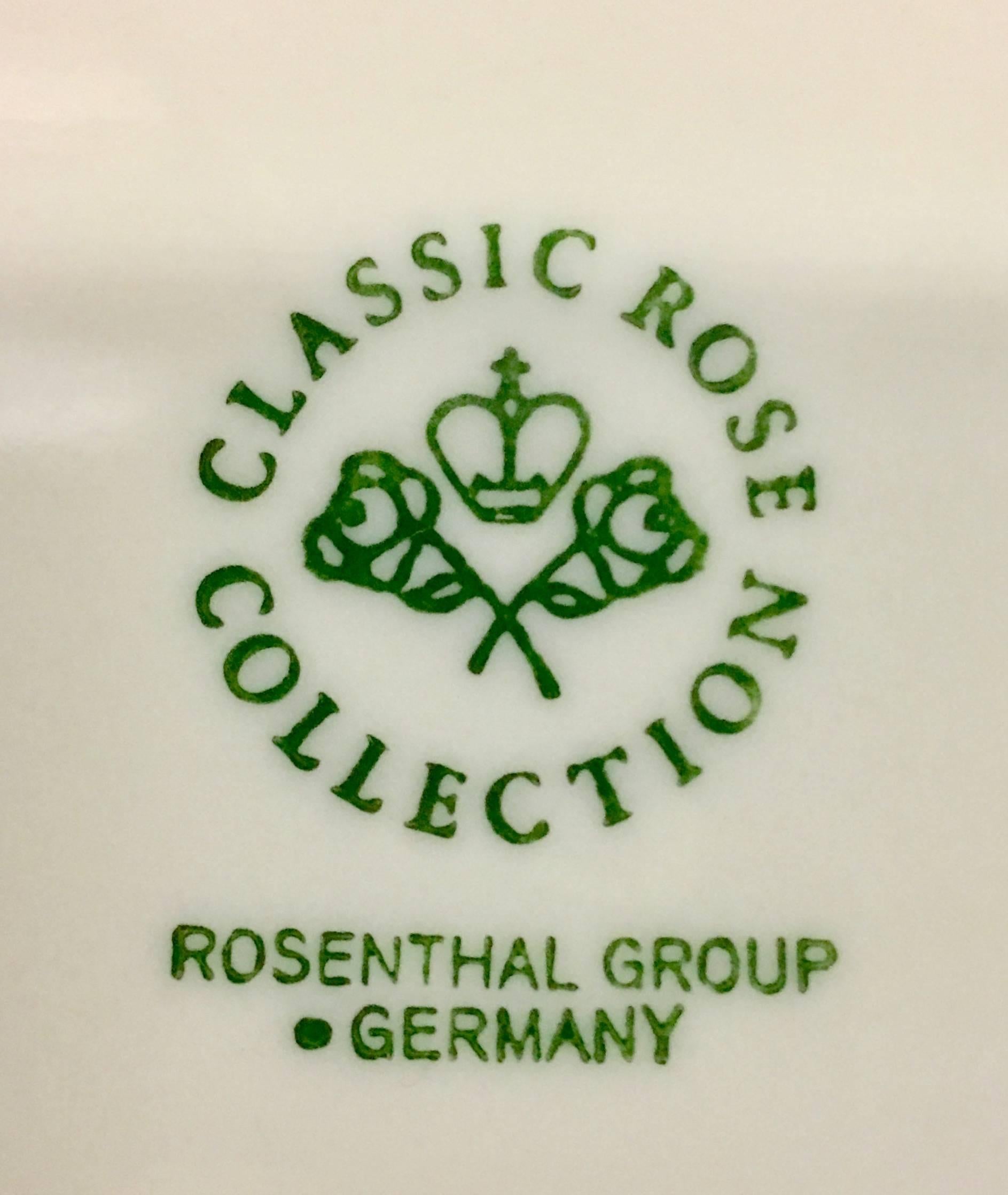 20th Century German Porcelain Salad/Dessert Plates By, Rosenthal S./7 2