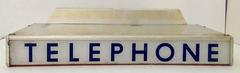1930'S Western Electrical Co. Telephone Booth Light Box Sign