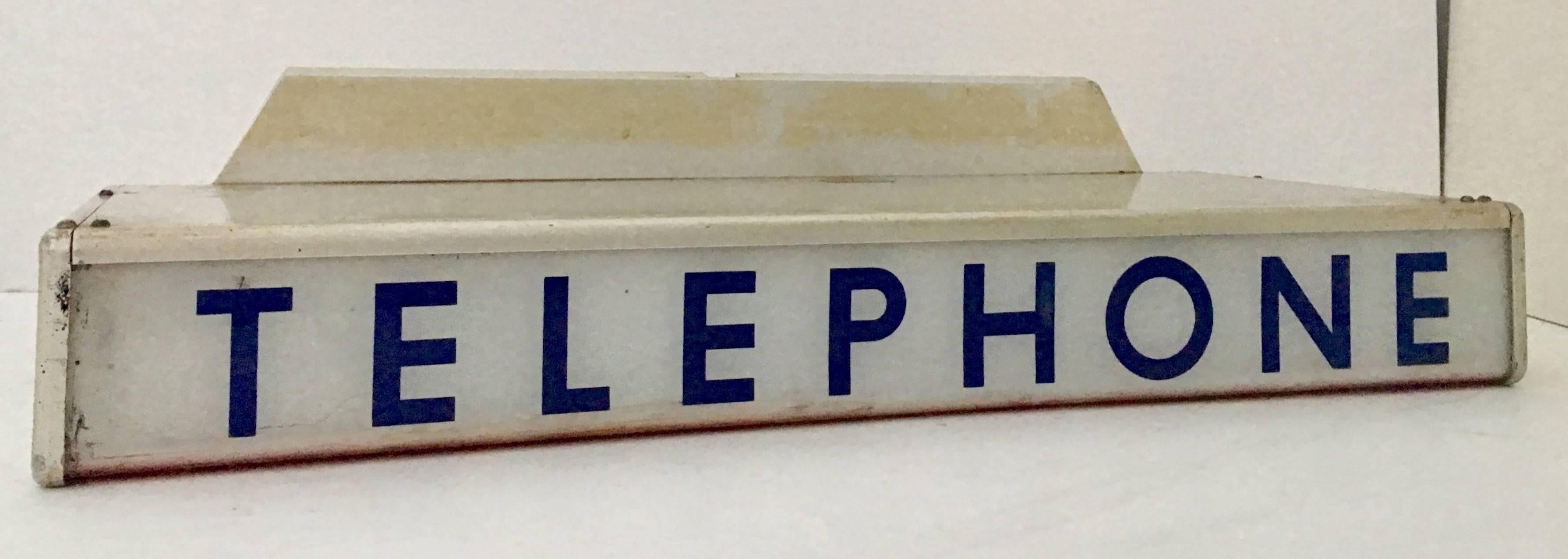 telephone booth sign
