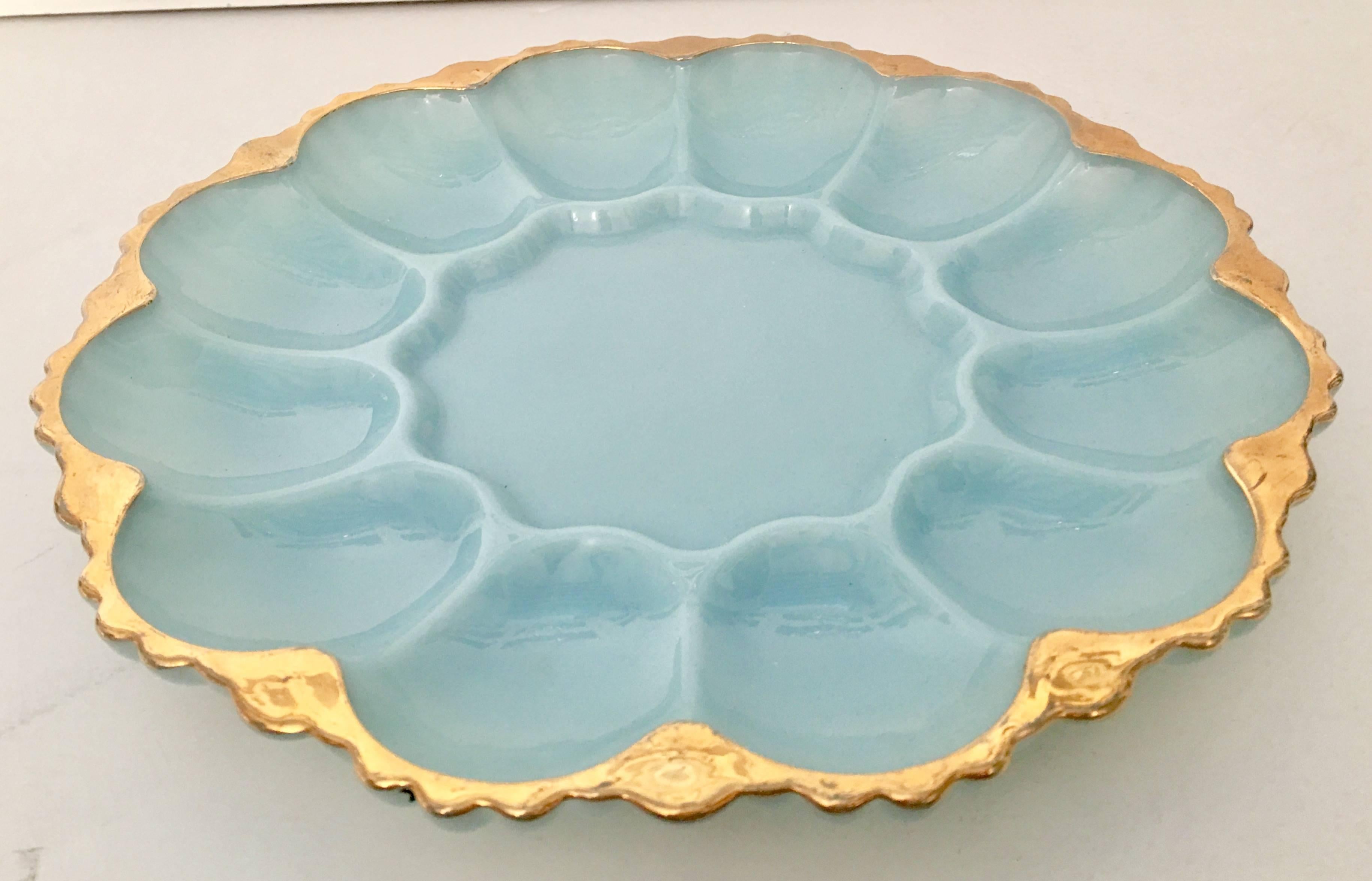 milk glass egg plate