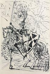 Salvador Dali Original Lithograph, "El Cid" Framed, 1965