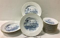 Vajilla Vintage Portugal Cerámica Azul y Blanca 26 piezas by Spal Porcelanas