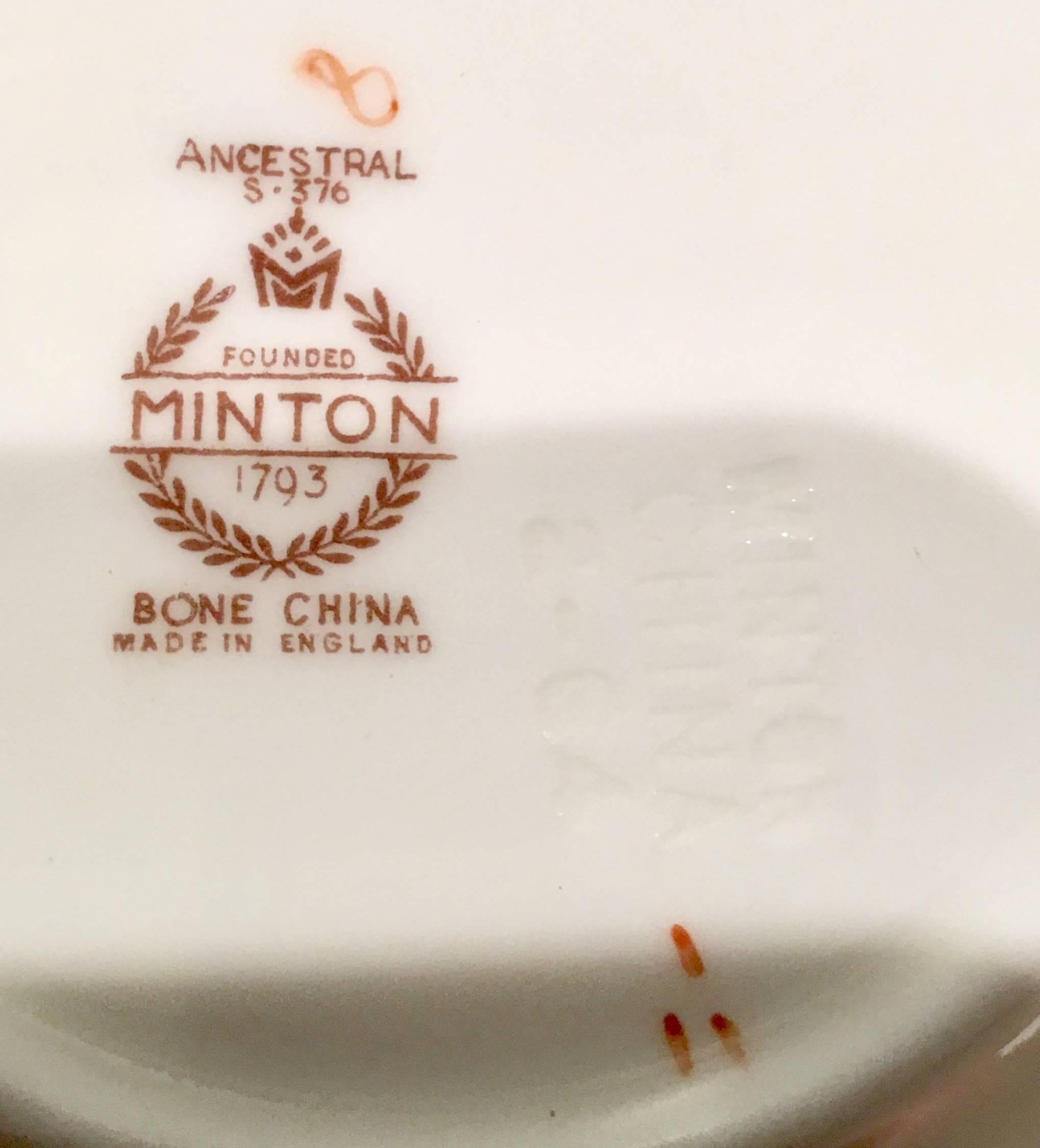 Ceramic Vintage Minton England 26-Piece Set of 