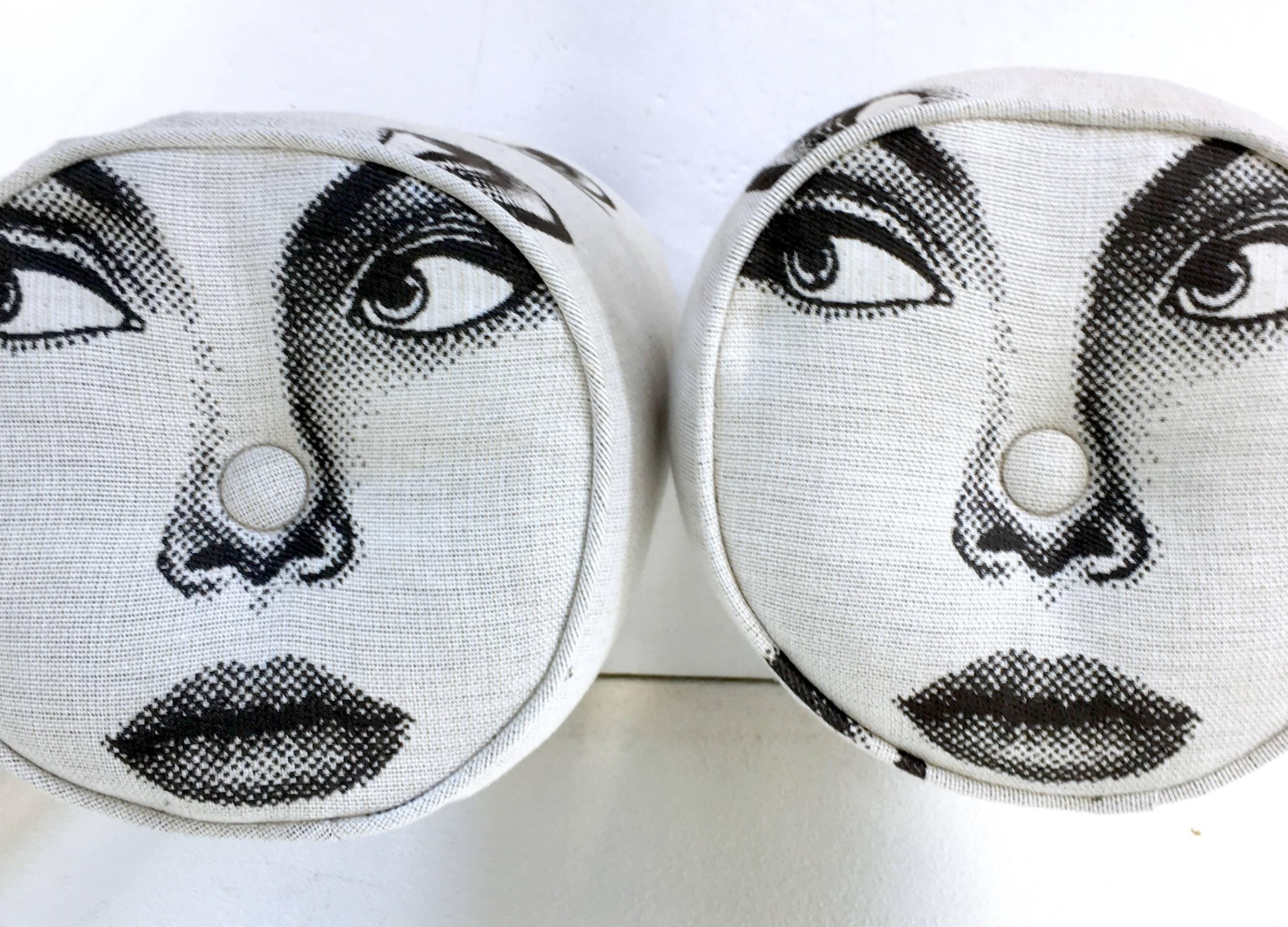 Pair of Contemporary Fornasetti Style Large 