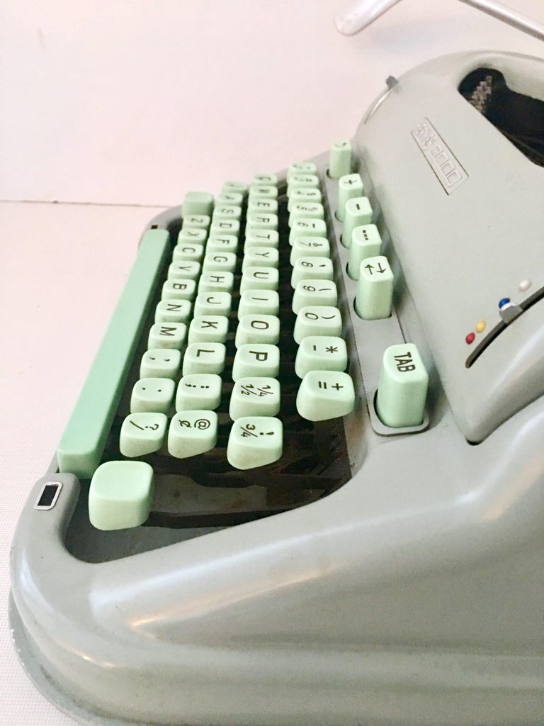 1950s Switzerland Hermes Green "3000" Typewriter at 1stDibs hermes 3000 typewriter, hermes