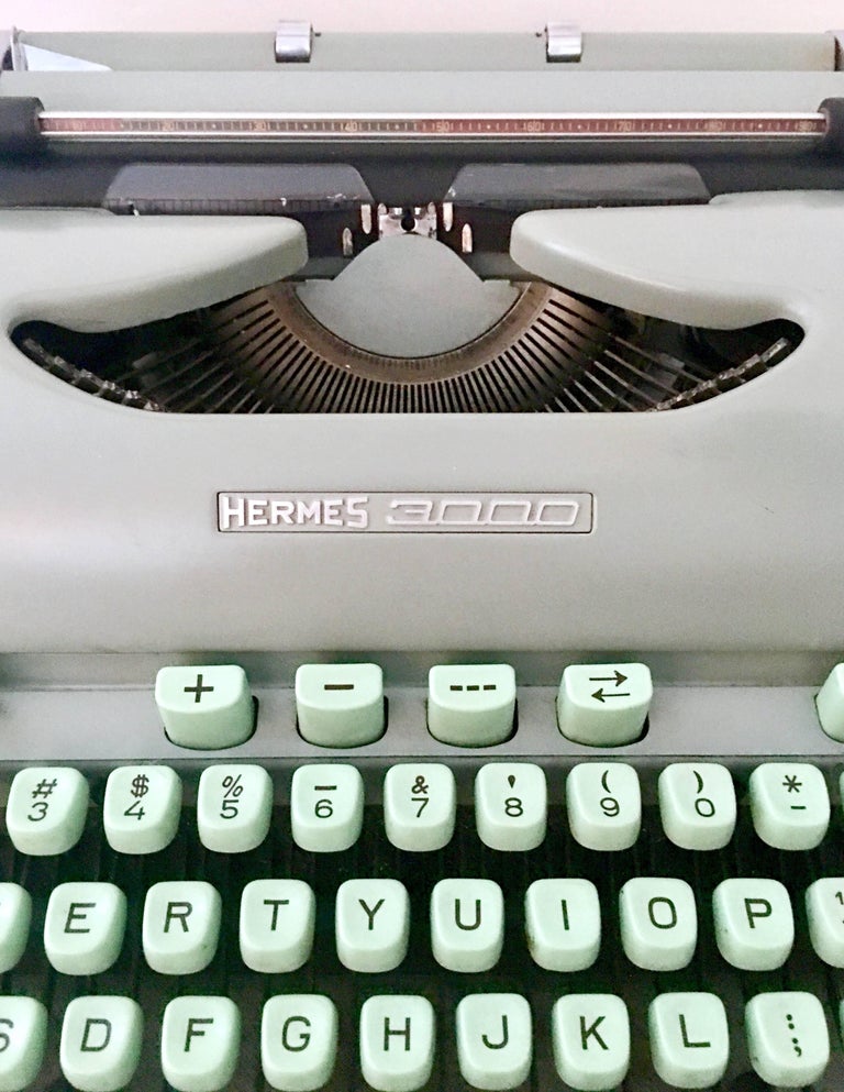 1950s Switzerland Hermes Green "3000" Typewriter at 1stDibs hermes 3000 typewriter, hermes