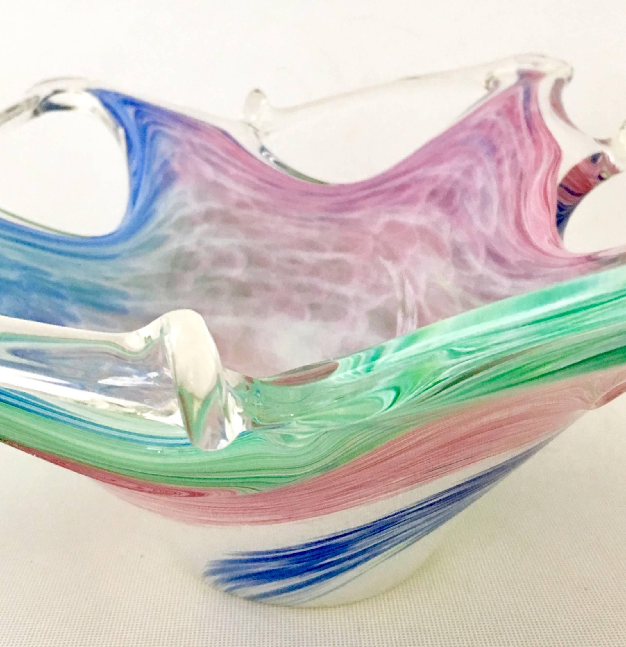 Vintage Italian Murano Glass Abstract Star Fish Center Bowl 1