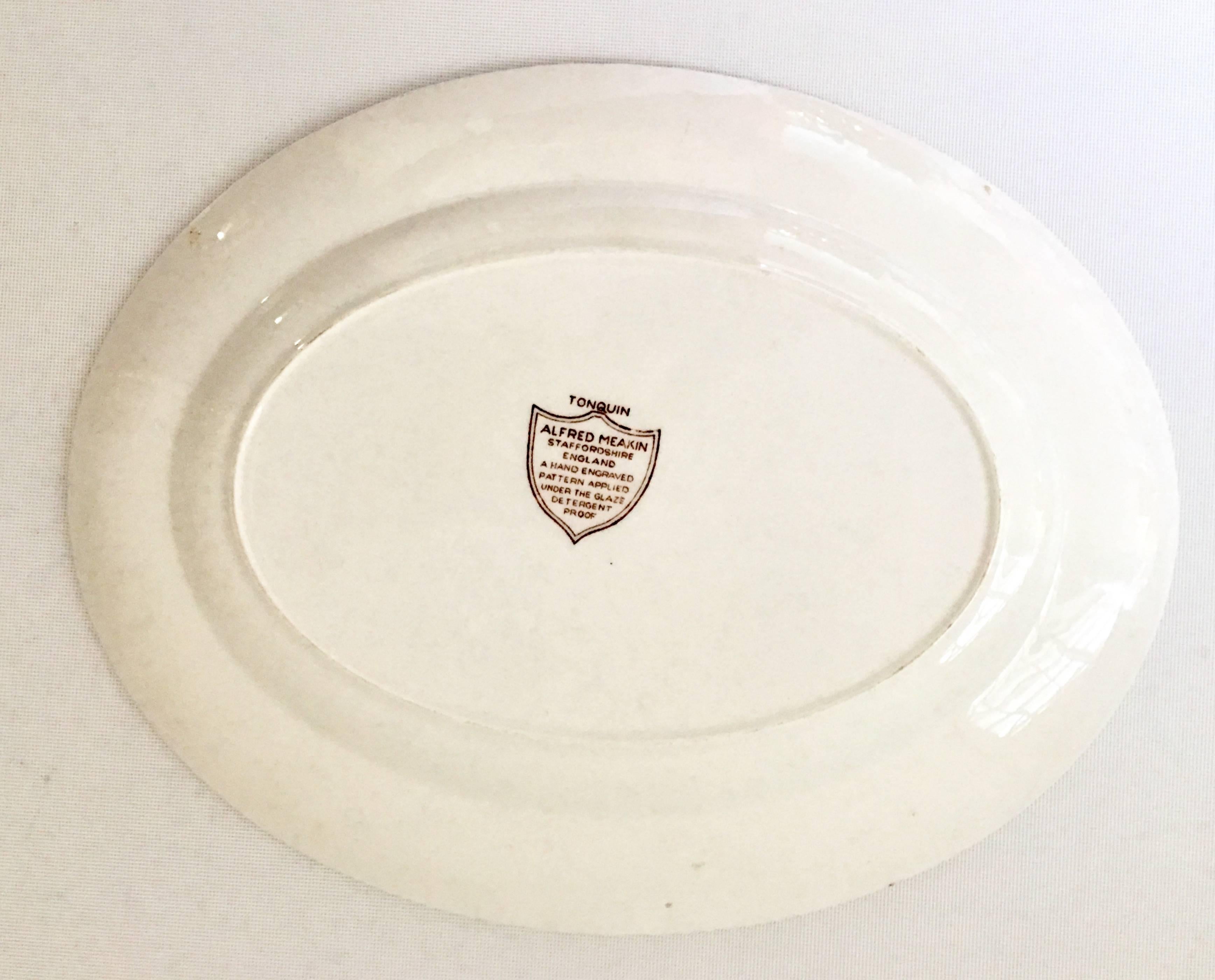 1940'S Staffordshire Ironstone Oval Serving Platter 