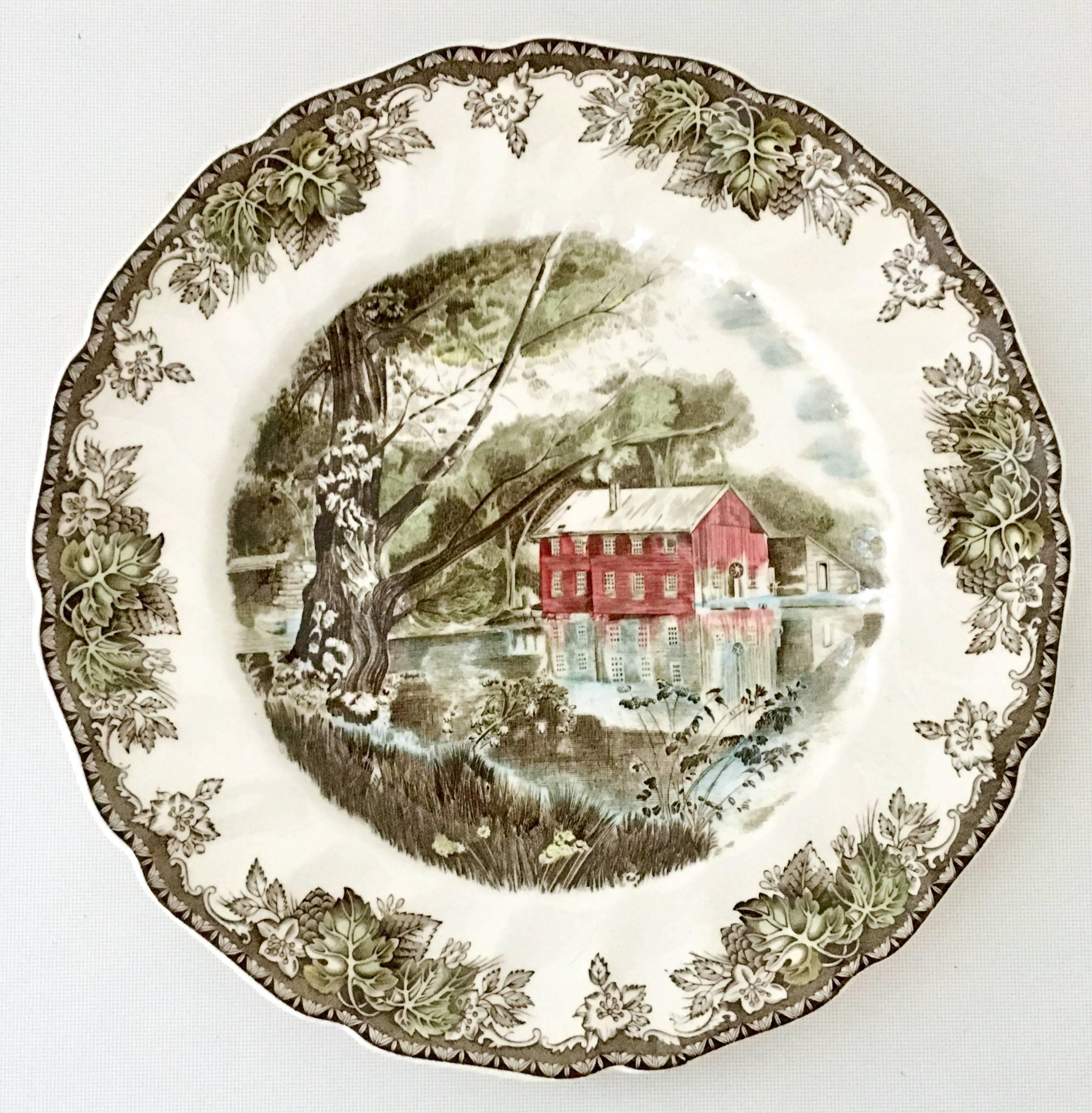 the friendly village dinner plates