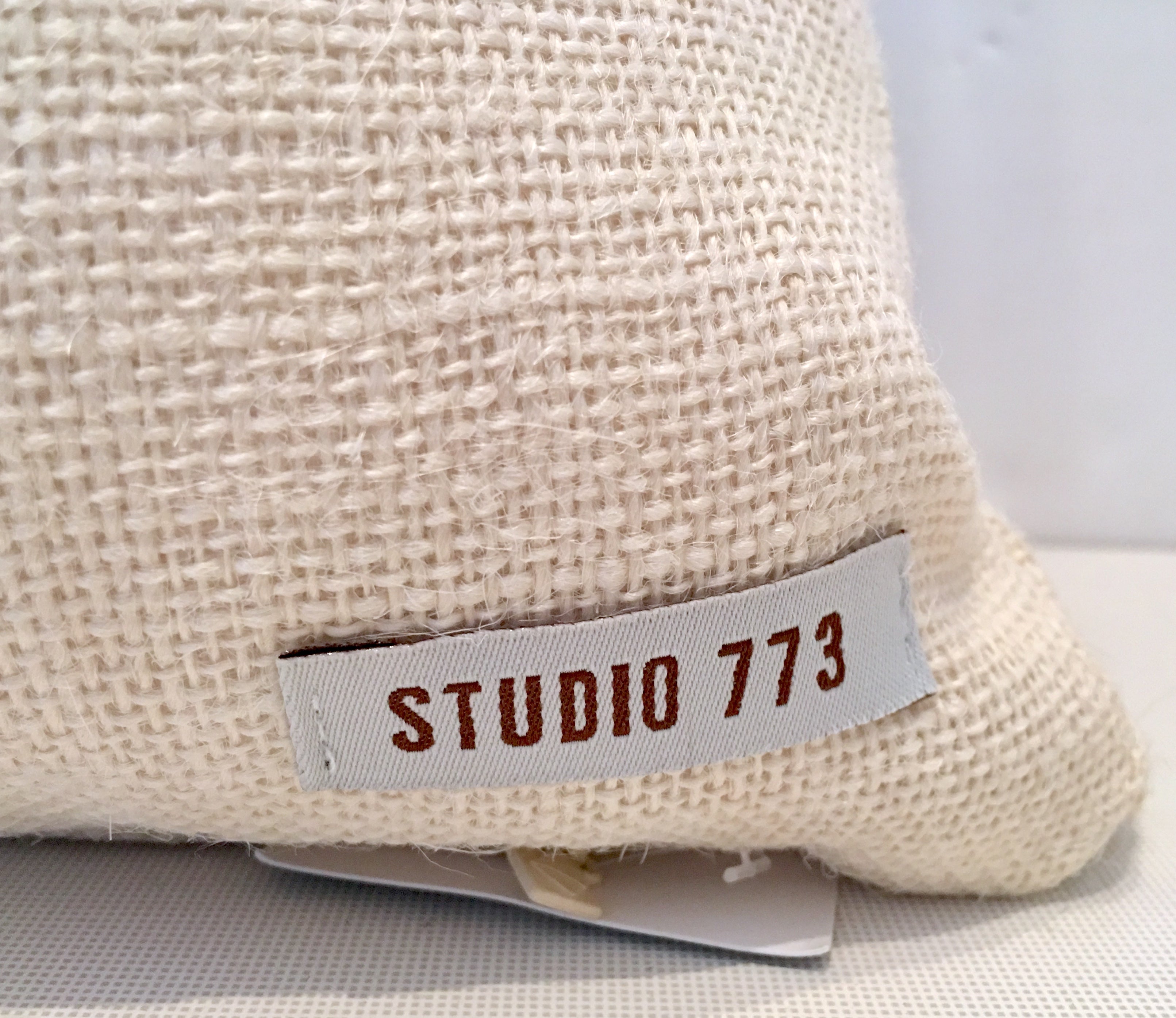 21st Century Pair Of Peace On Earth Printed Raffia Down Filled