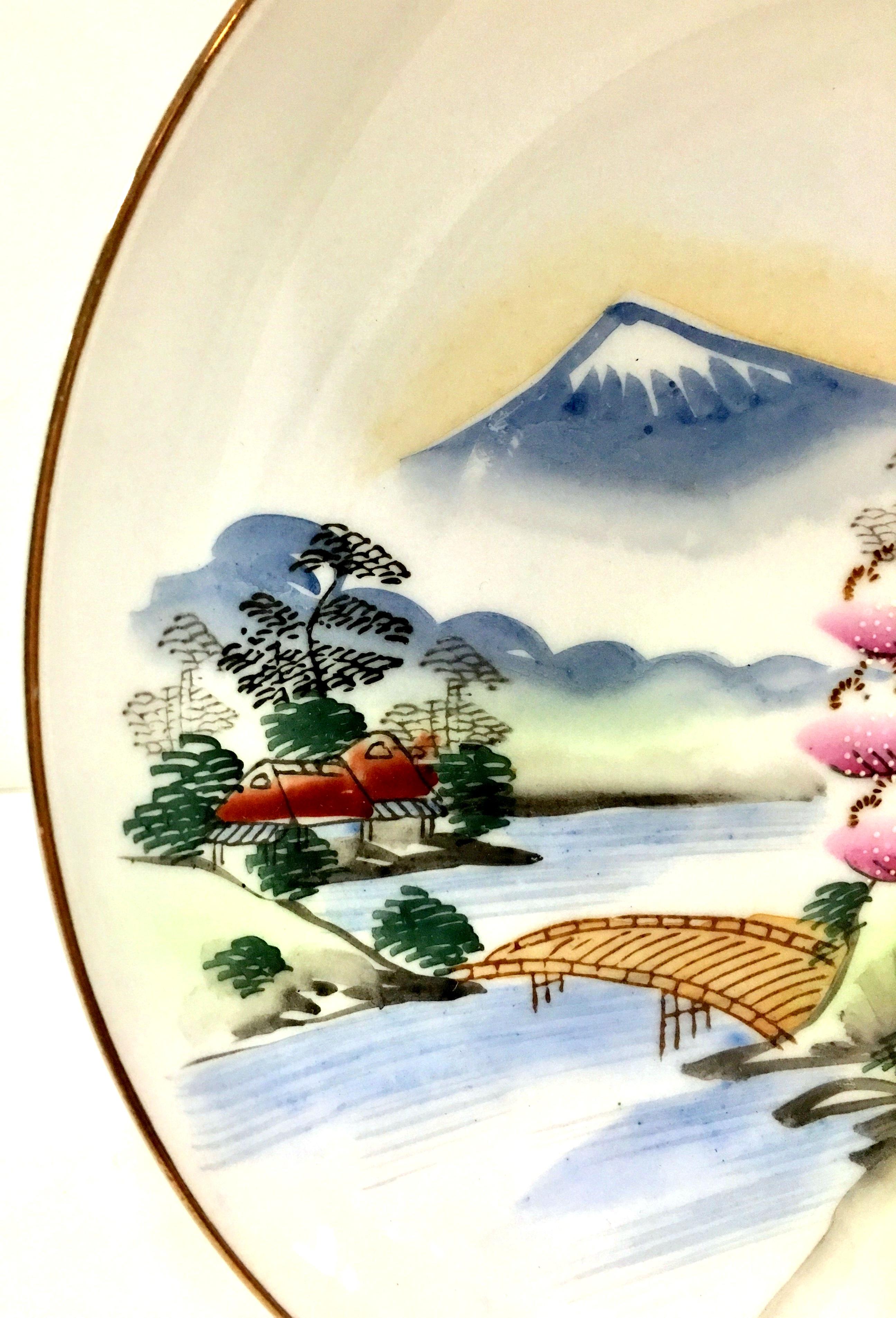 1950s Japanese Hand Painted Moriage Porcelain 