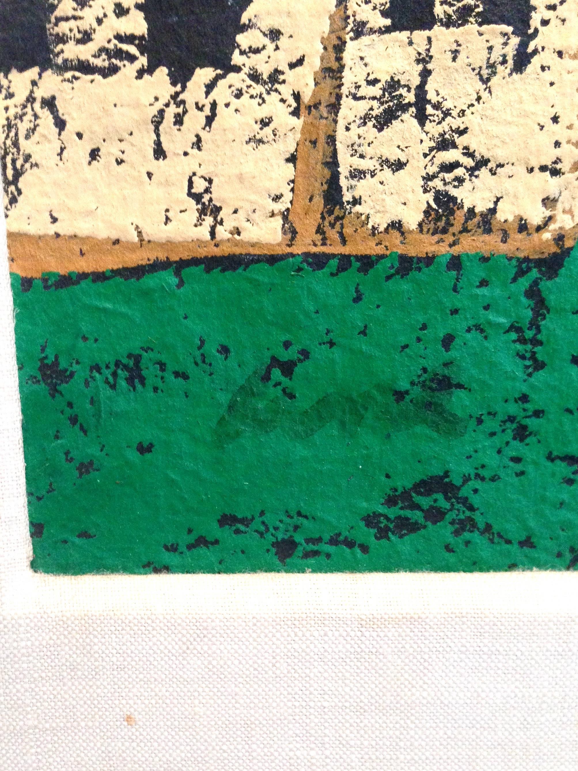Mid-Century Karl Mann Original Oil Painting, 