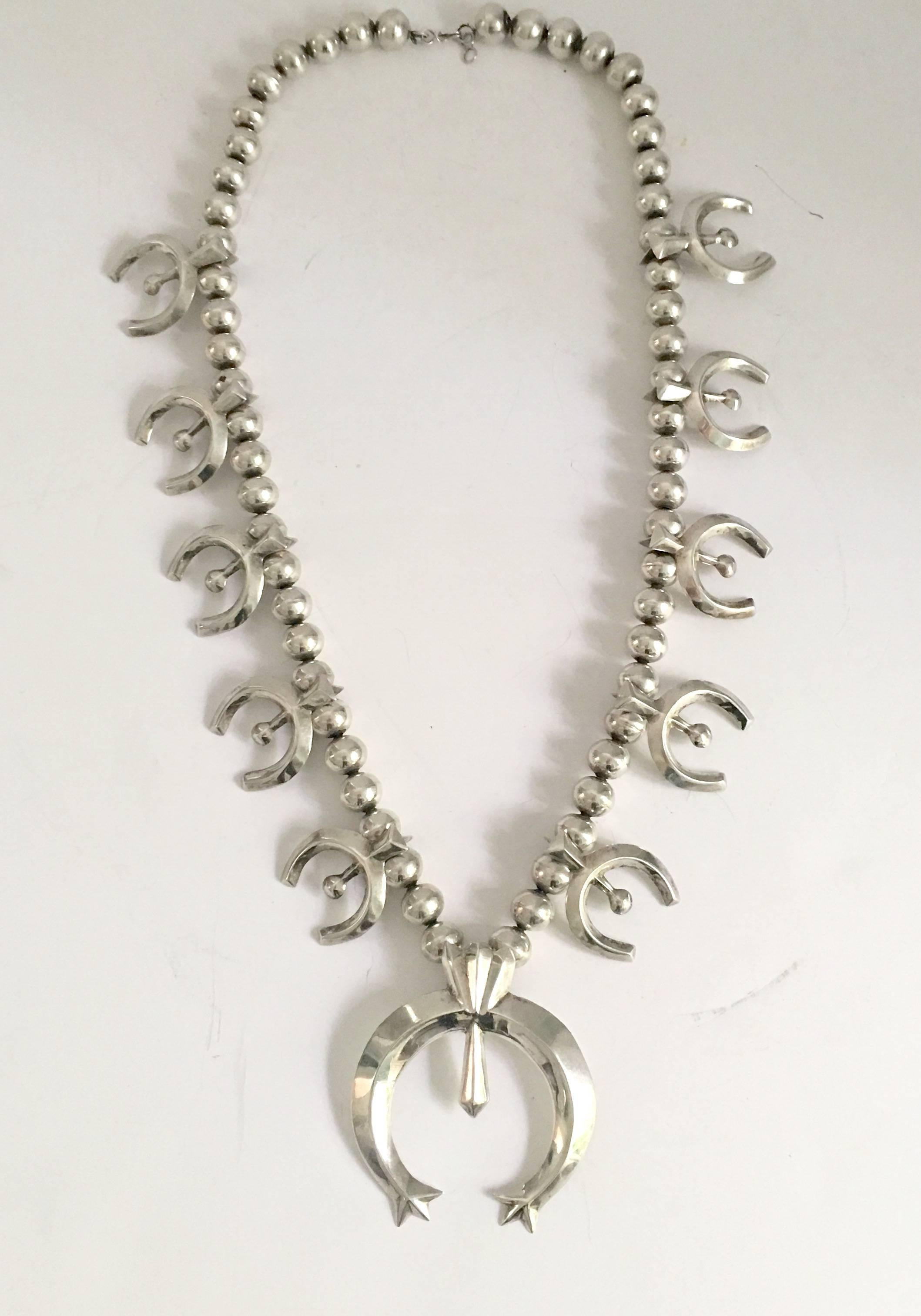 1940s squash blossom necklace