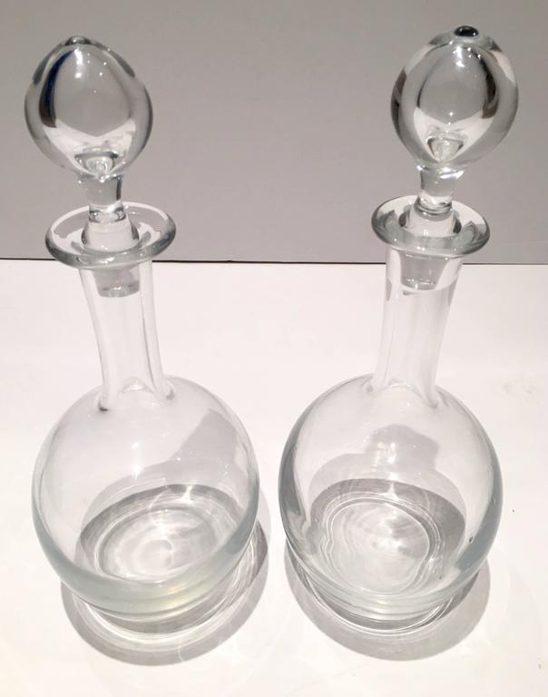 Pair of Baccarat France Crystal Decanters "Saturday Sale" at 1stDibs