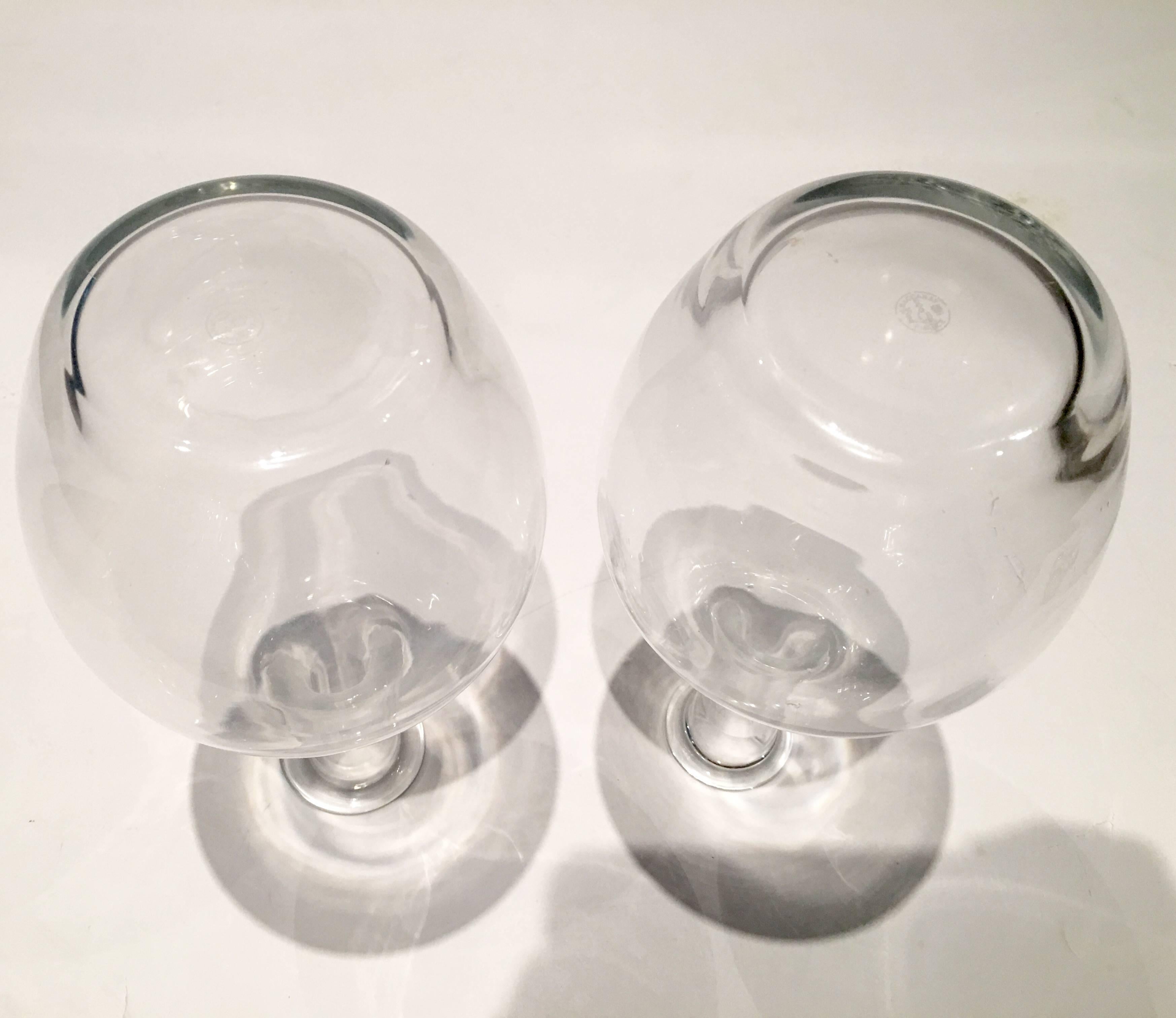 Pair of Baccarat France Crystal Decanters -