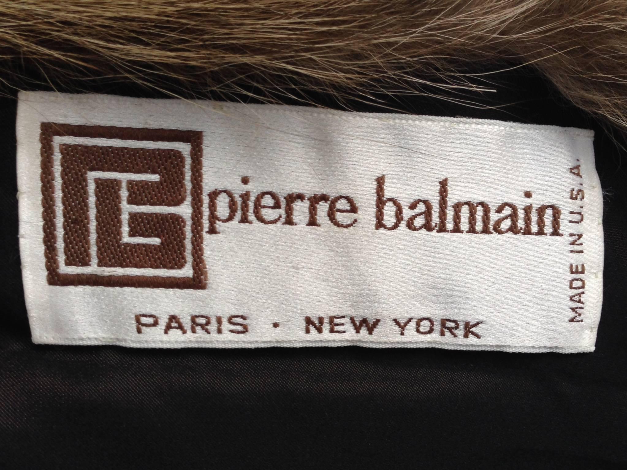 Pierre Balmain Paris Full Length Mink Fur Coat 1