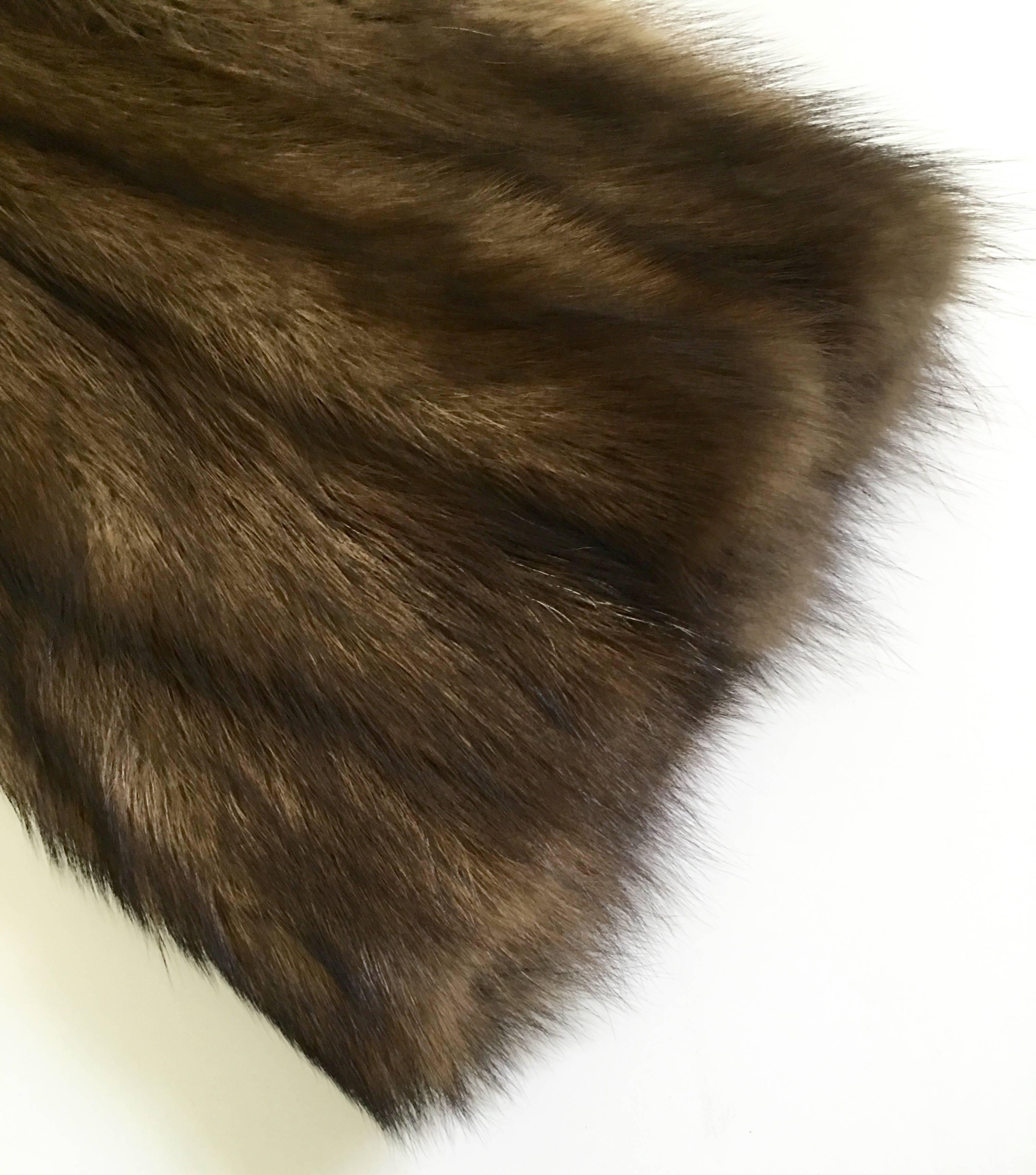 French Pierre Balmain Paris Full Length Mink Fur Coat