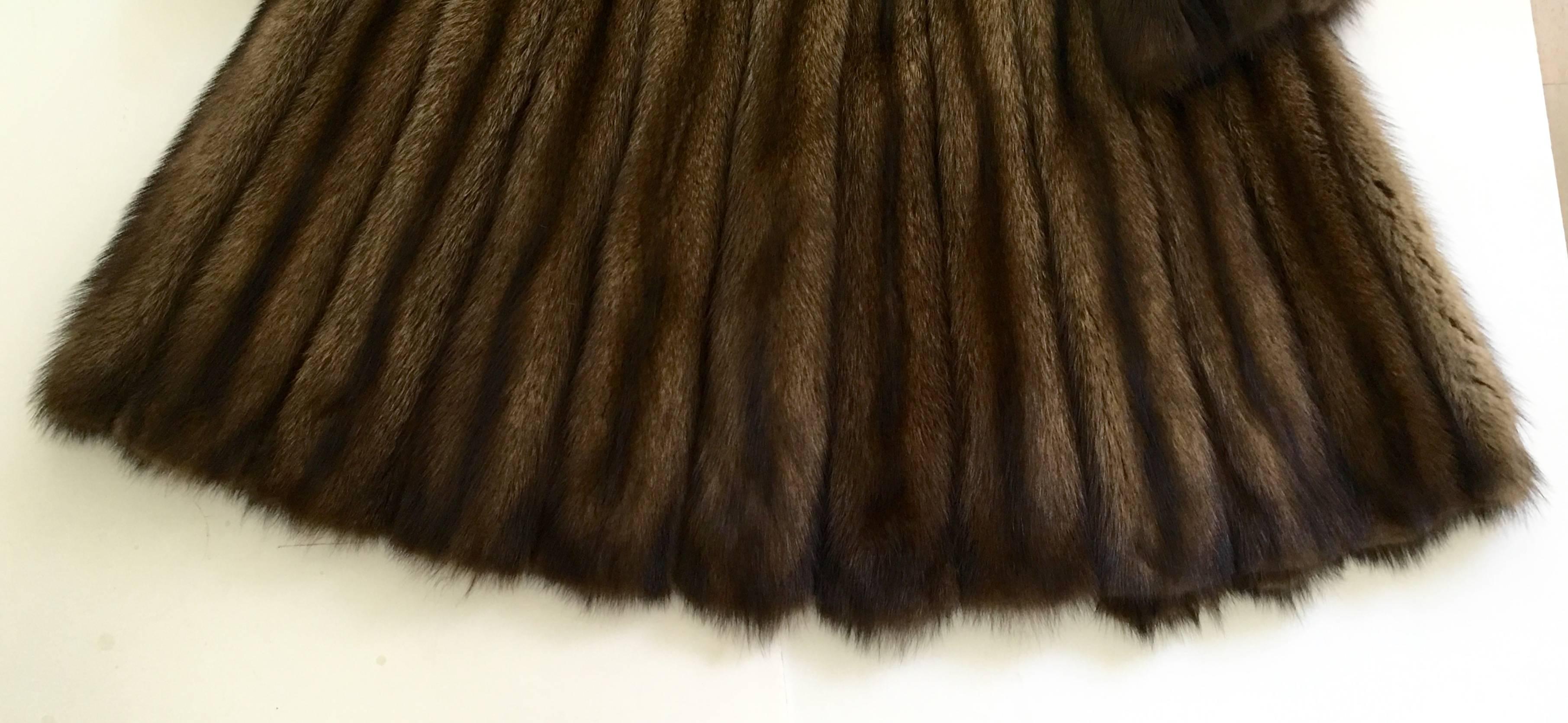 Pierre Balmain Paris Full Length Mink Fur Coat In Excellent Condition In West Palm Beach, FL