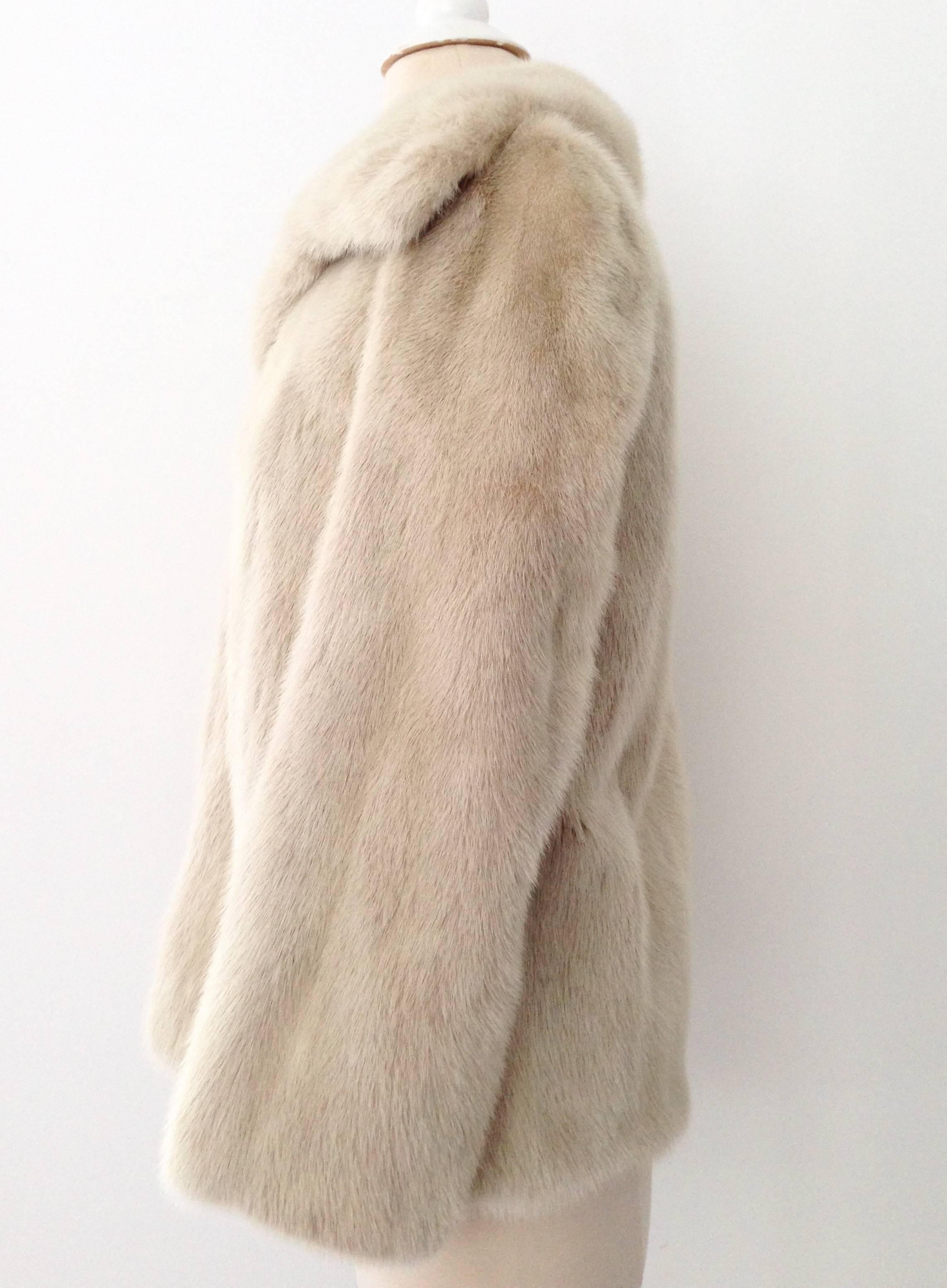 gucci mink coat white