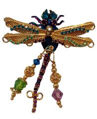 1980s Lunch at the Ritz Dragonfly Earrings