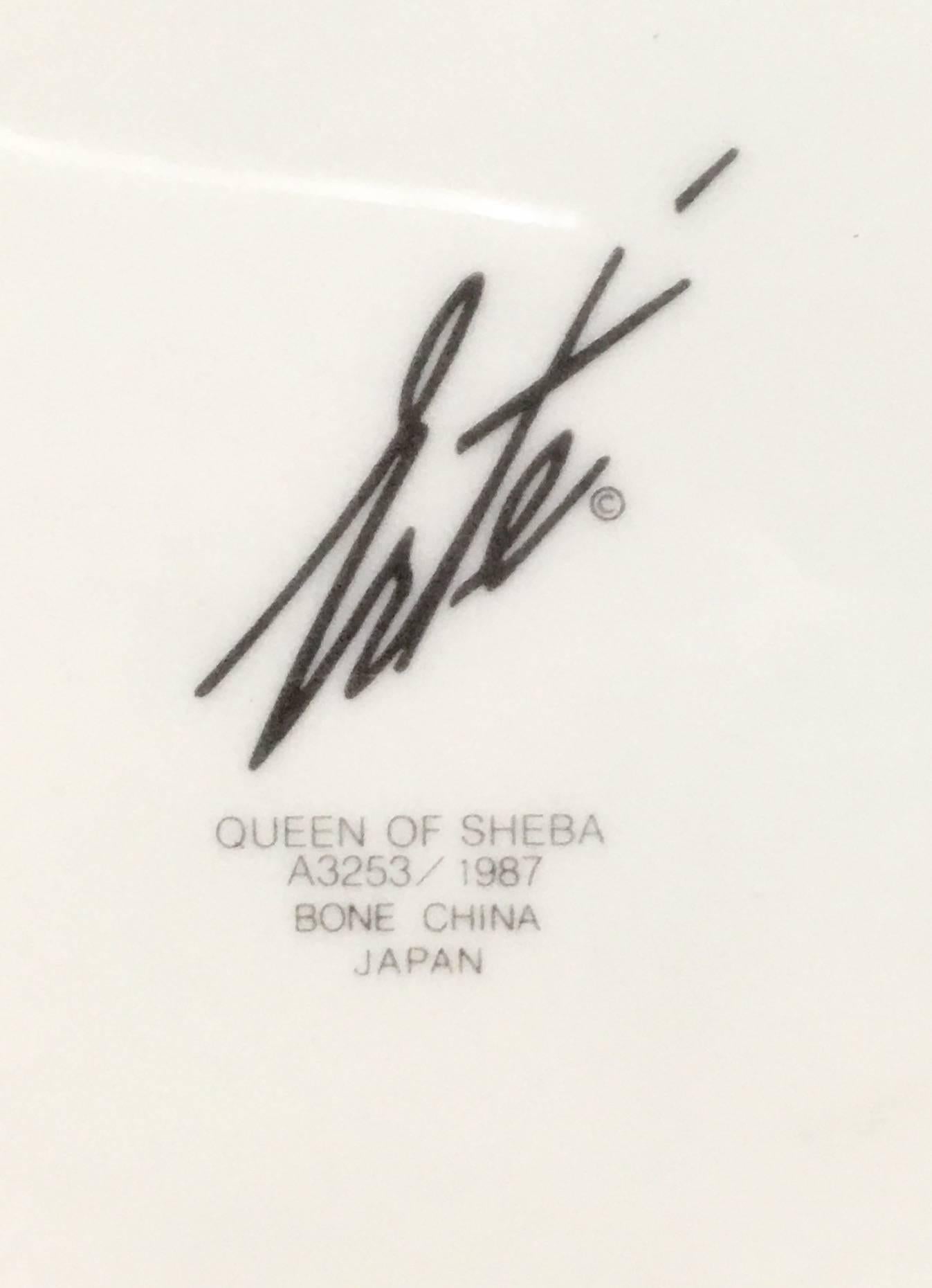 Hand-Painted Erte Queen of Sheba Collectors Plate