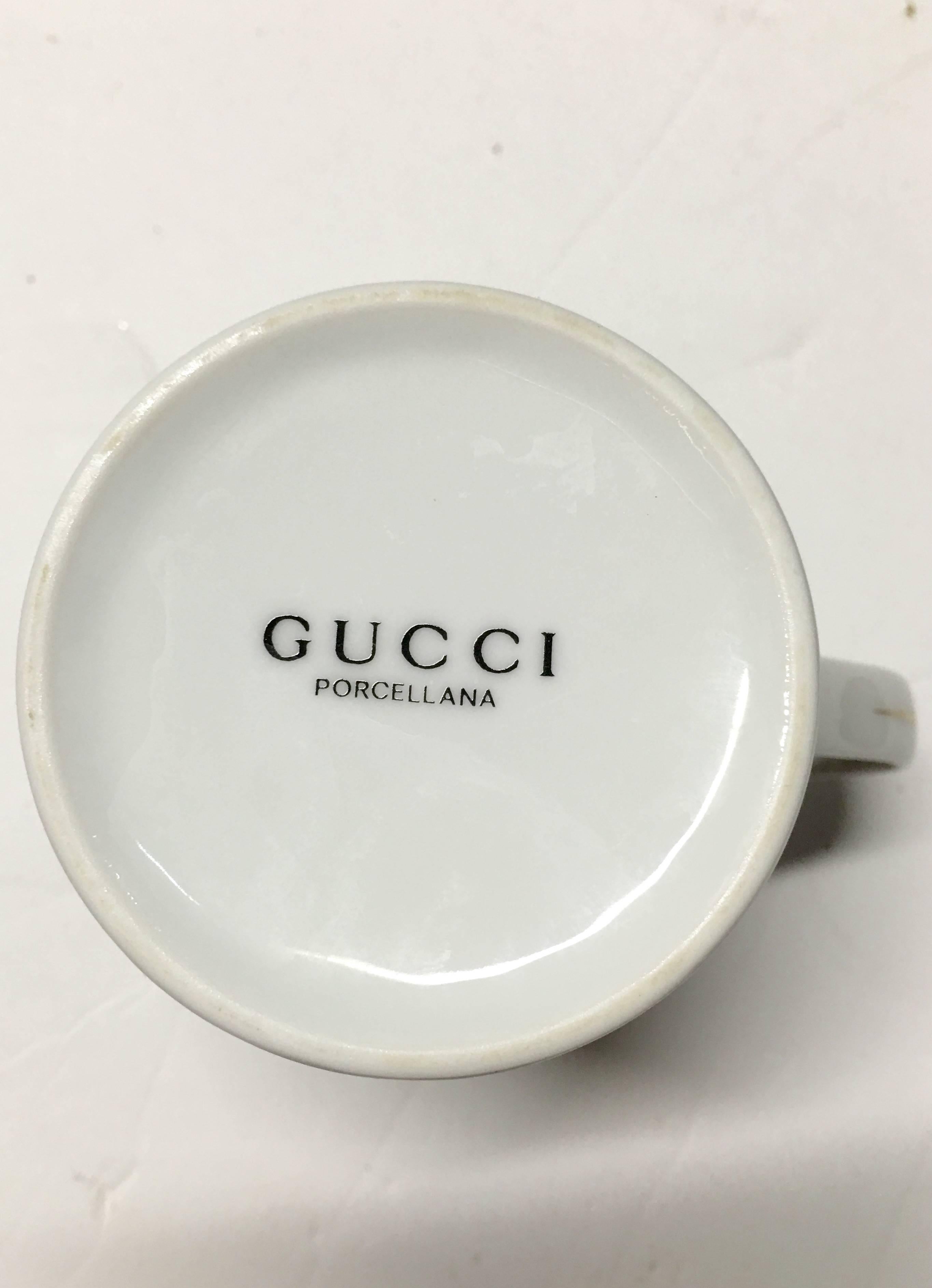 Set of Three Gucci Porcelain Italian Chair Mugs - 