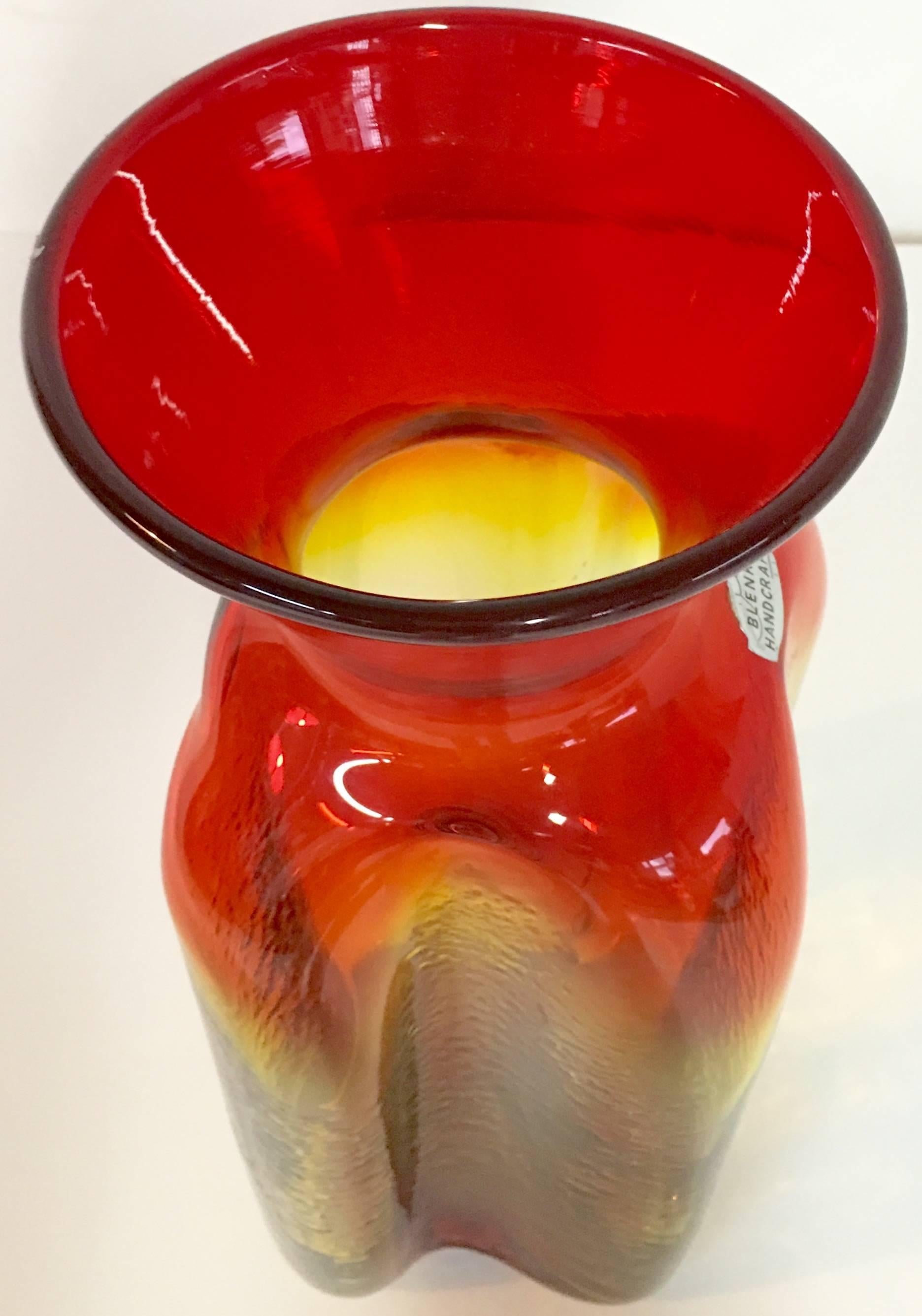 amberina glass vase