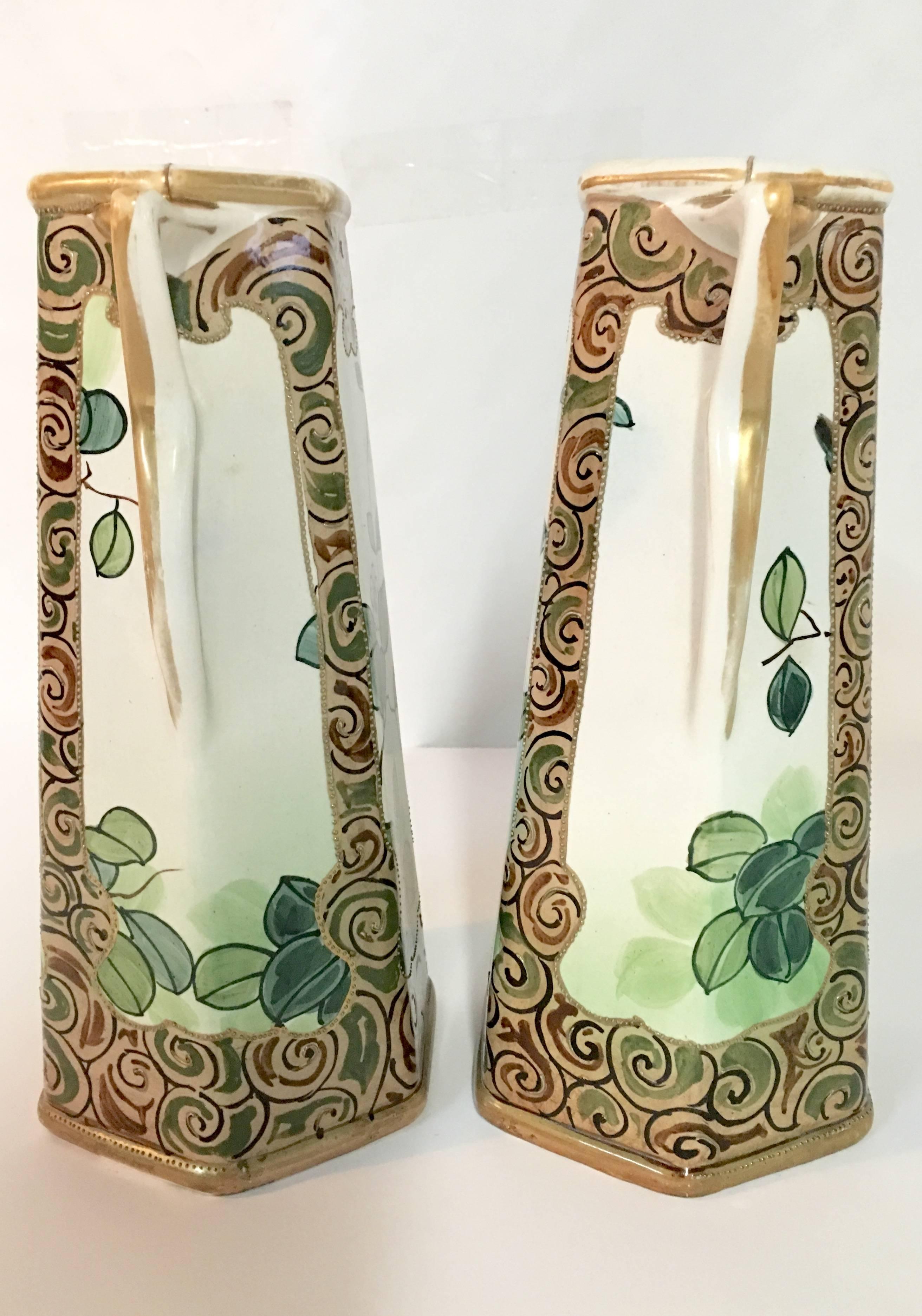 royal nippon nishiki hand painted vase