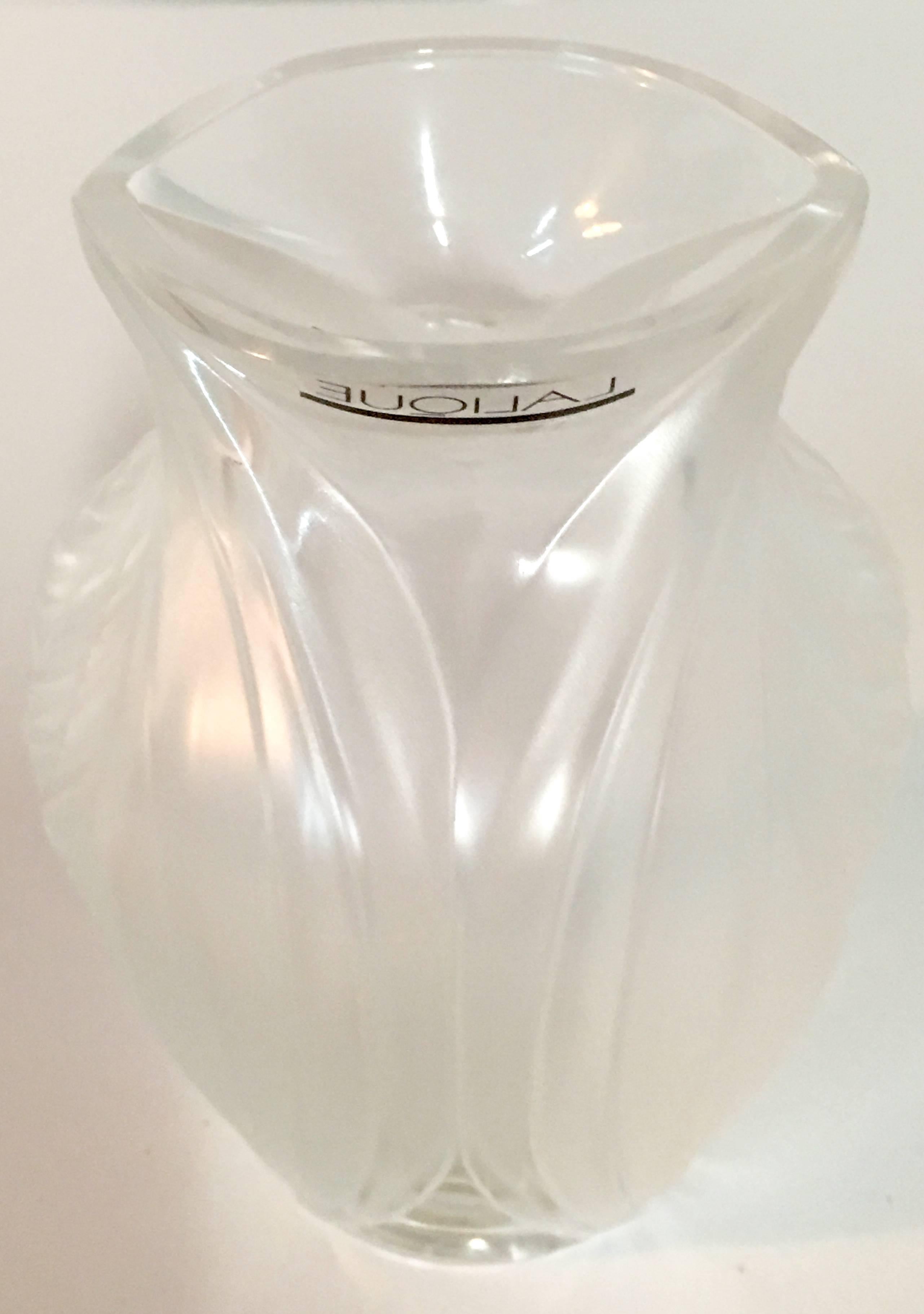 Lalique France Frosted and Raised Crystal Bud Vase at 1stDibs lalique